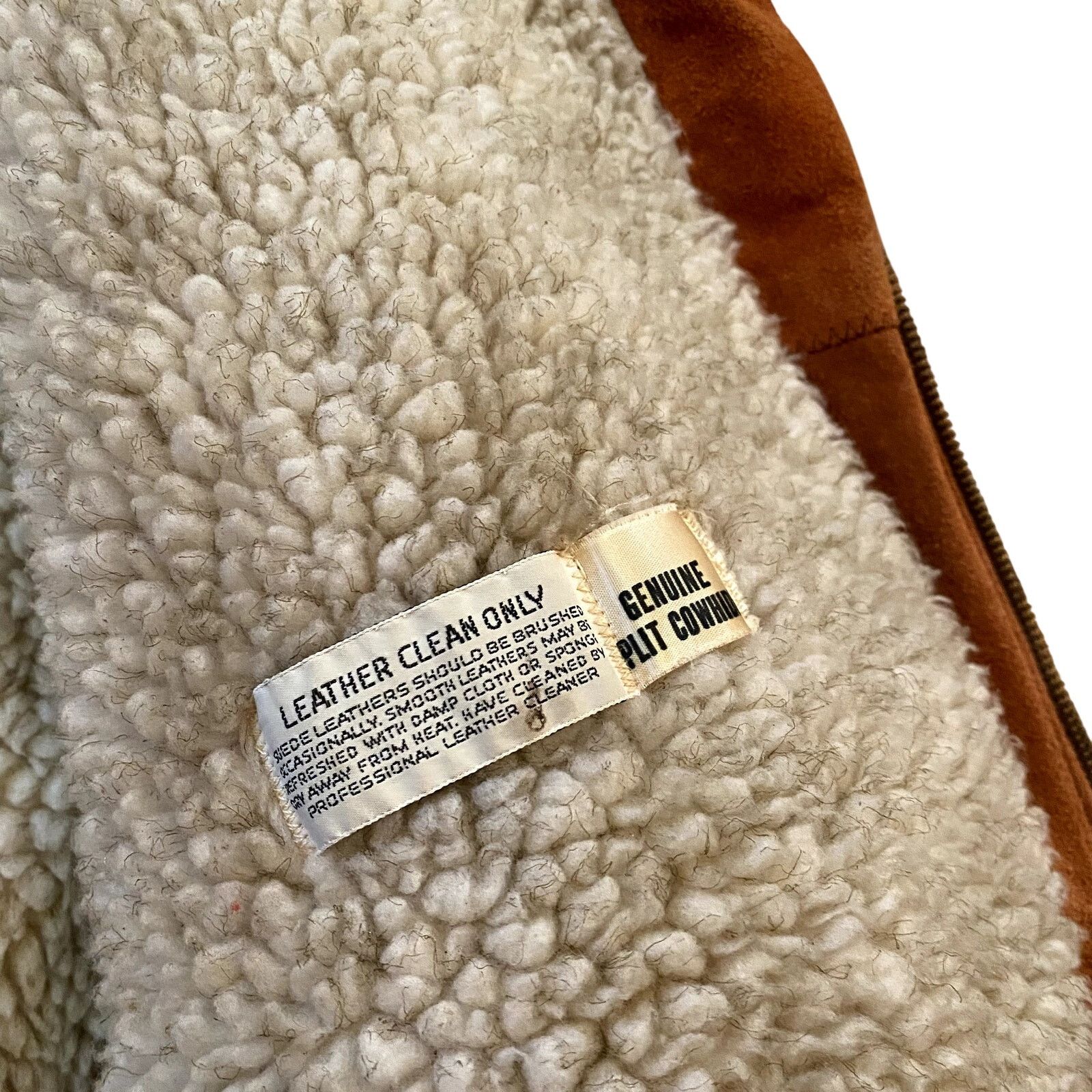Vintage Vintage 70s Western Suede Cowhide Sherpa Lined Hoodie Jacket Size US M / EU 48-50 / 2 - 4 Thumbnail