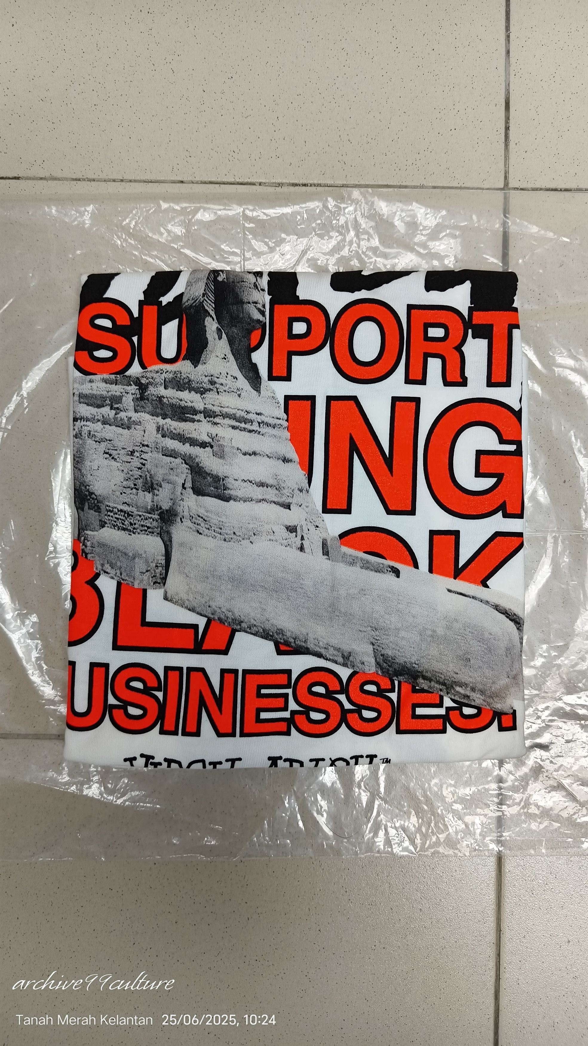 Off-White Fw20 Stussy Virgil Abloh 40th Anniversary World Tour Tee Size US S / EU 44-46 / 1 - 9 Thumbnail