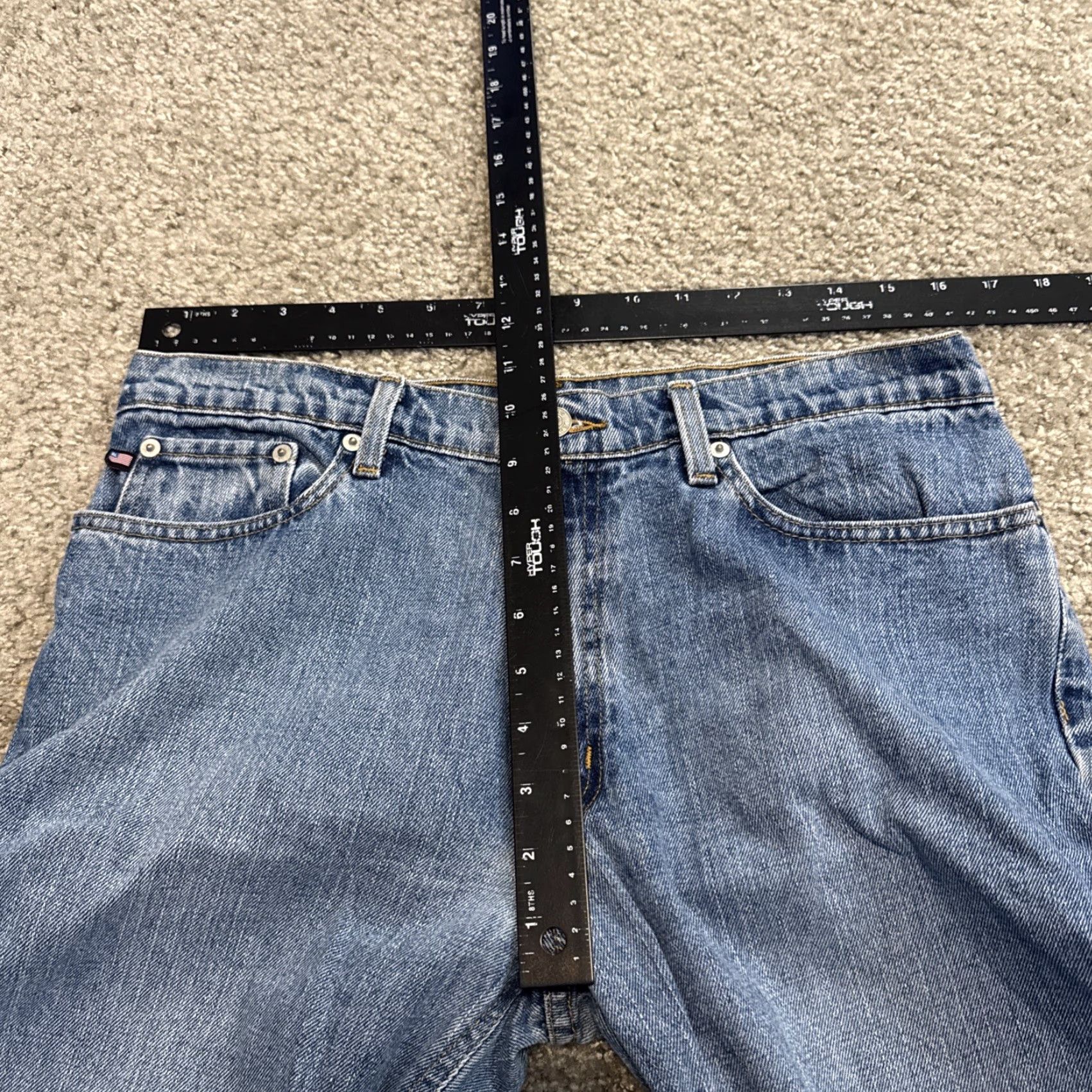 Ralph Lauren VINTAGE Ralph Lauren Polo Jeans Straight Leg 32x28 Denim Blue Jeans 90s Y2K Mens Jeans Size US XS / EU 42 / 0 - 6 Thumbnail