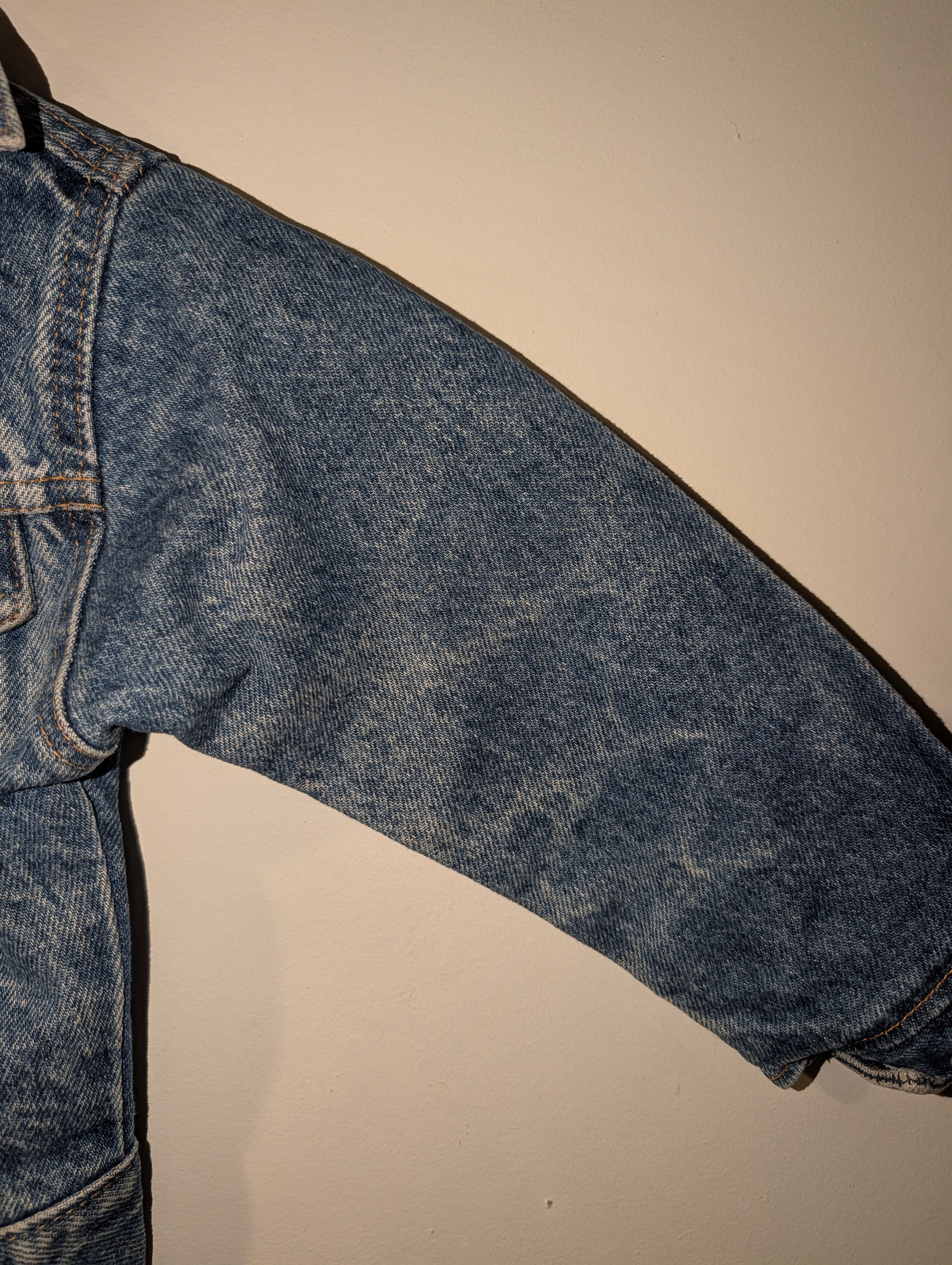 Levi's Vintage 70s Little Levi’s Denim Trucker Jacket Orange Tab 4T Size US S / EU 44-46 / 1 - 5 Thumbnail