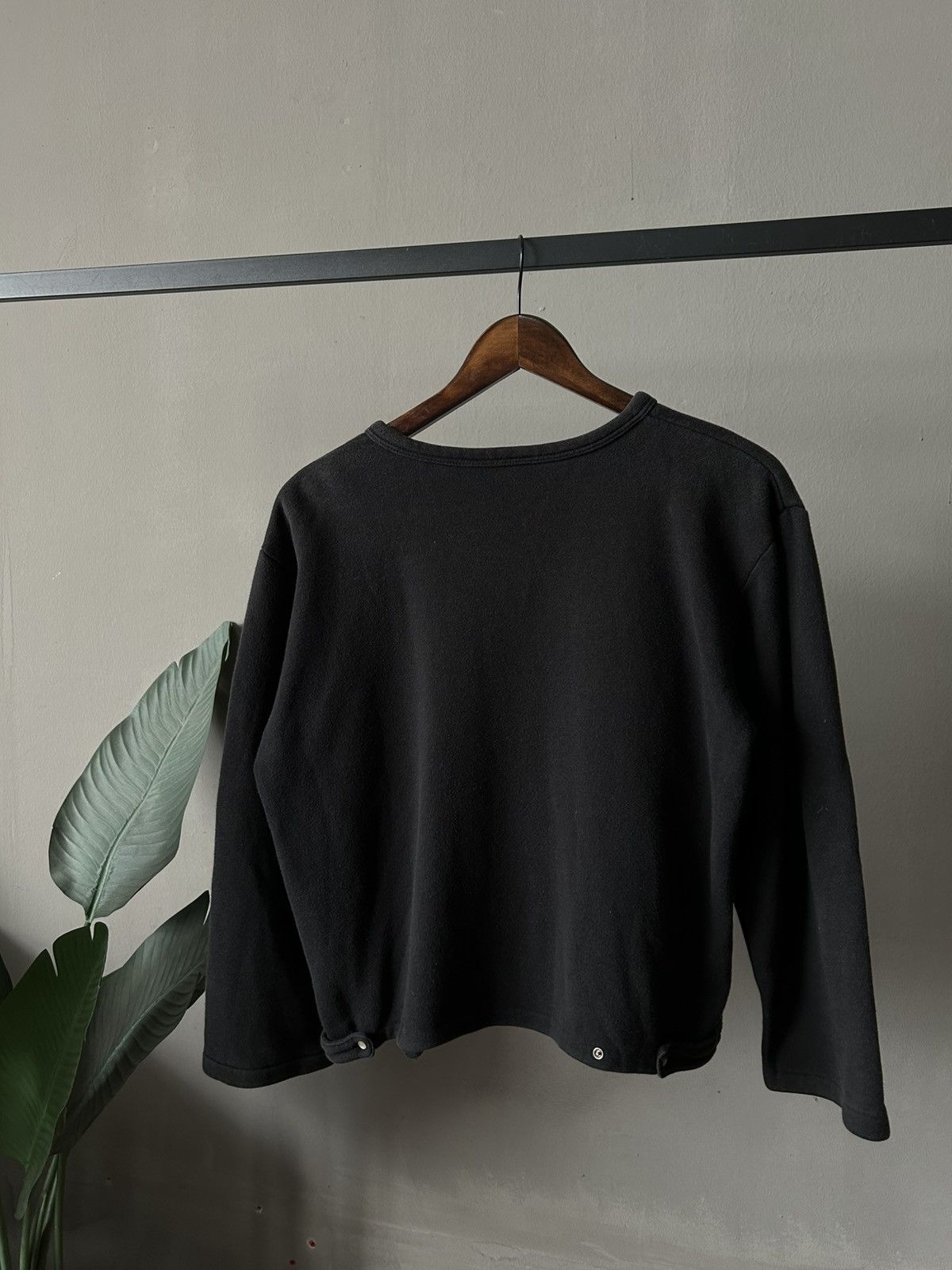 agnes b. Agnes.b Black Button Long Sleeve Size S / US 4 / IT 40 - 2 Thumbnail