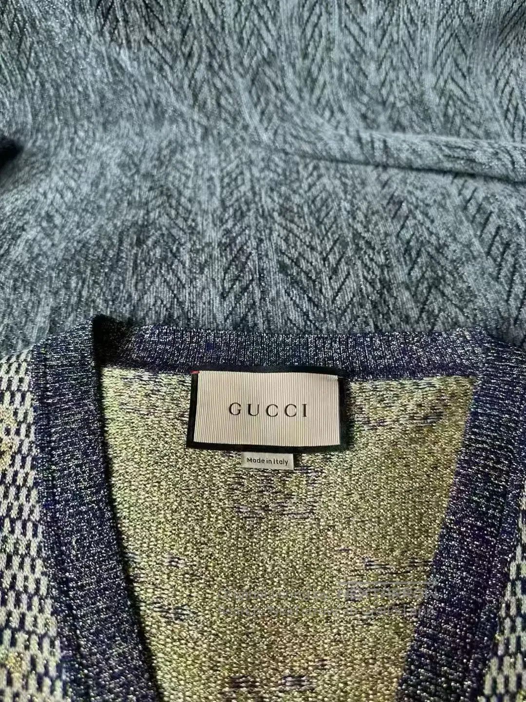 Gucci Guicci Gold Thread Full Print Cardigan| Size US S / EU 44-46 / 1 - 4 Thumbnail