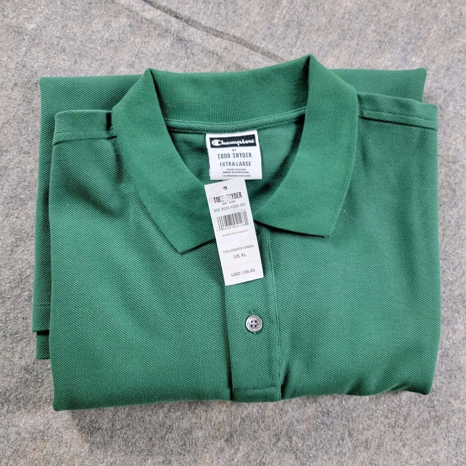 Champion Champion x Todd Snyder Pique Polo Shirt Short Sleeve *Flaw* Size US XL / EU 56 / 4 - 8 Thumbnail