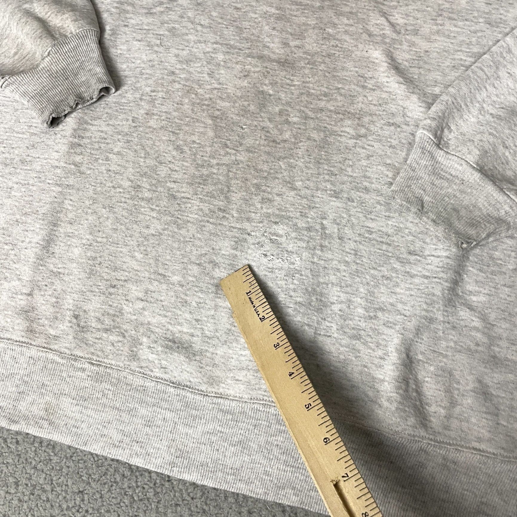 Russell Athletic VINTAGE Russell Athletics Sweatshirt Adult XL Grey 90’s Thrashed Distressed USA Logo Cotton Fleece Crew Neck Long Sleeve Pullover Men Size US XL / EU 56 / 4 - 5 Thumbnail