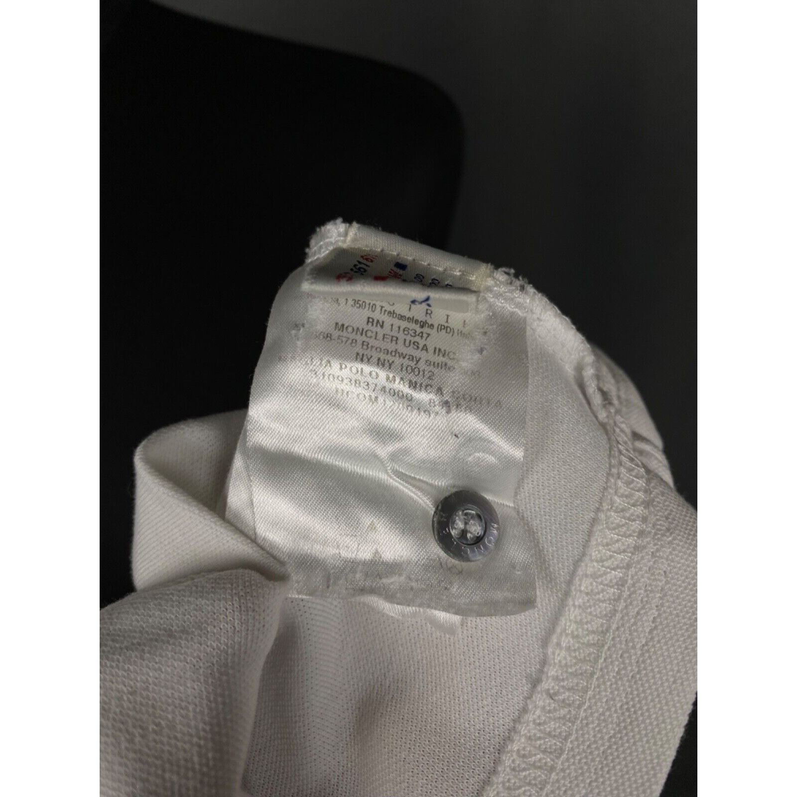 Moncler Moncler Maglia Women's White Polo T-Shirt Size XS Size XS / US 0-2 / IT 36-38 - 12 Thumbnail