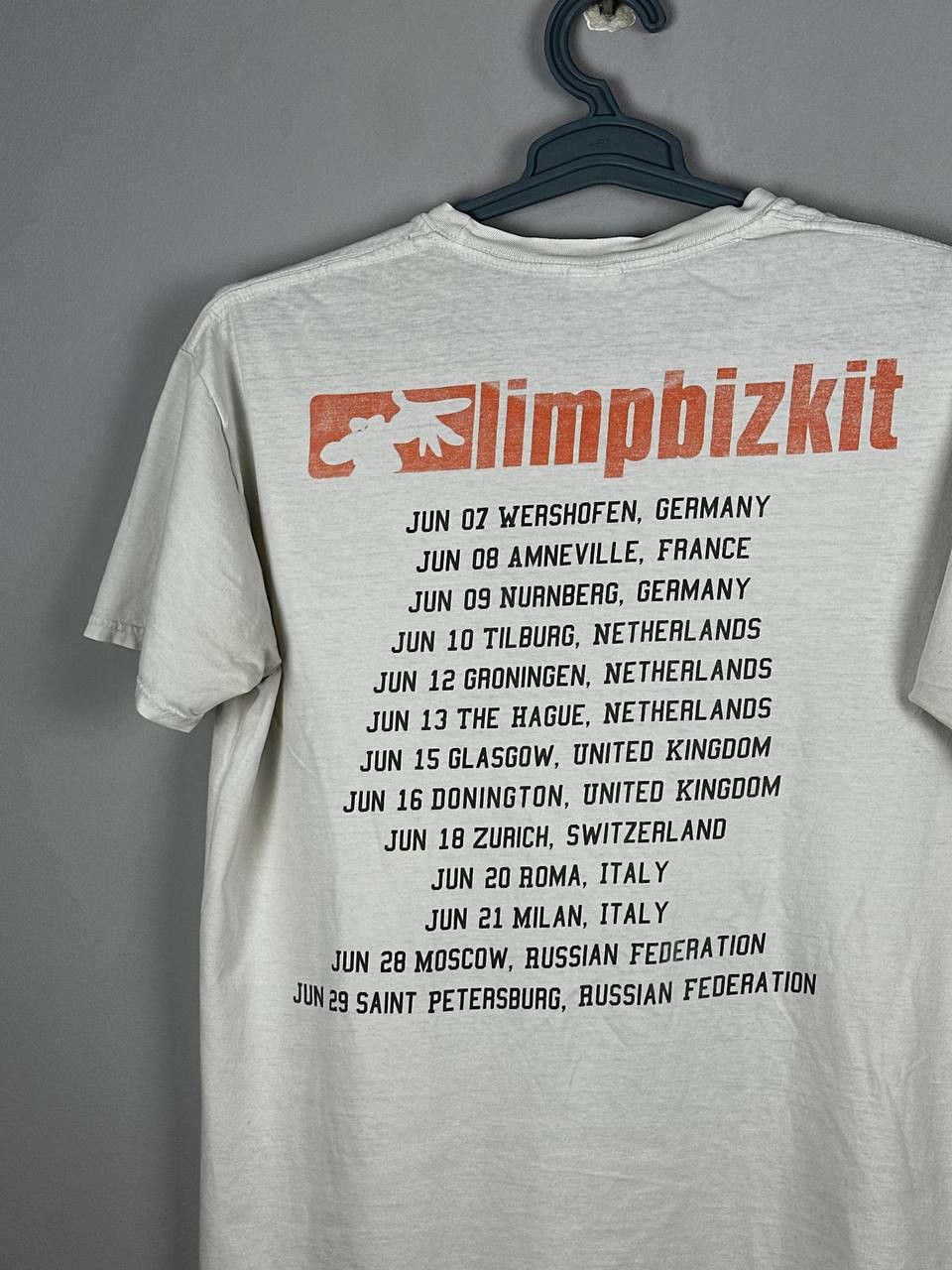 Band Tees THRASHED Vintage 2000s LIMP BIZKIT CLASSIC LOGO Size US L / EU 52-54 / 3 - 11 Thumbnail
