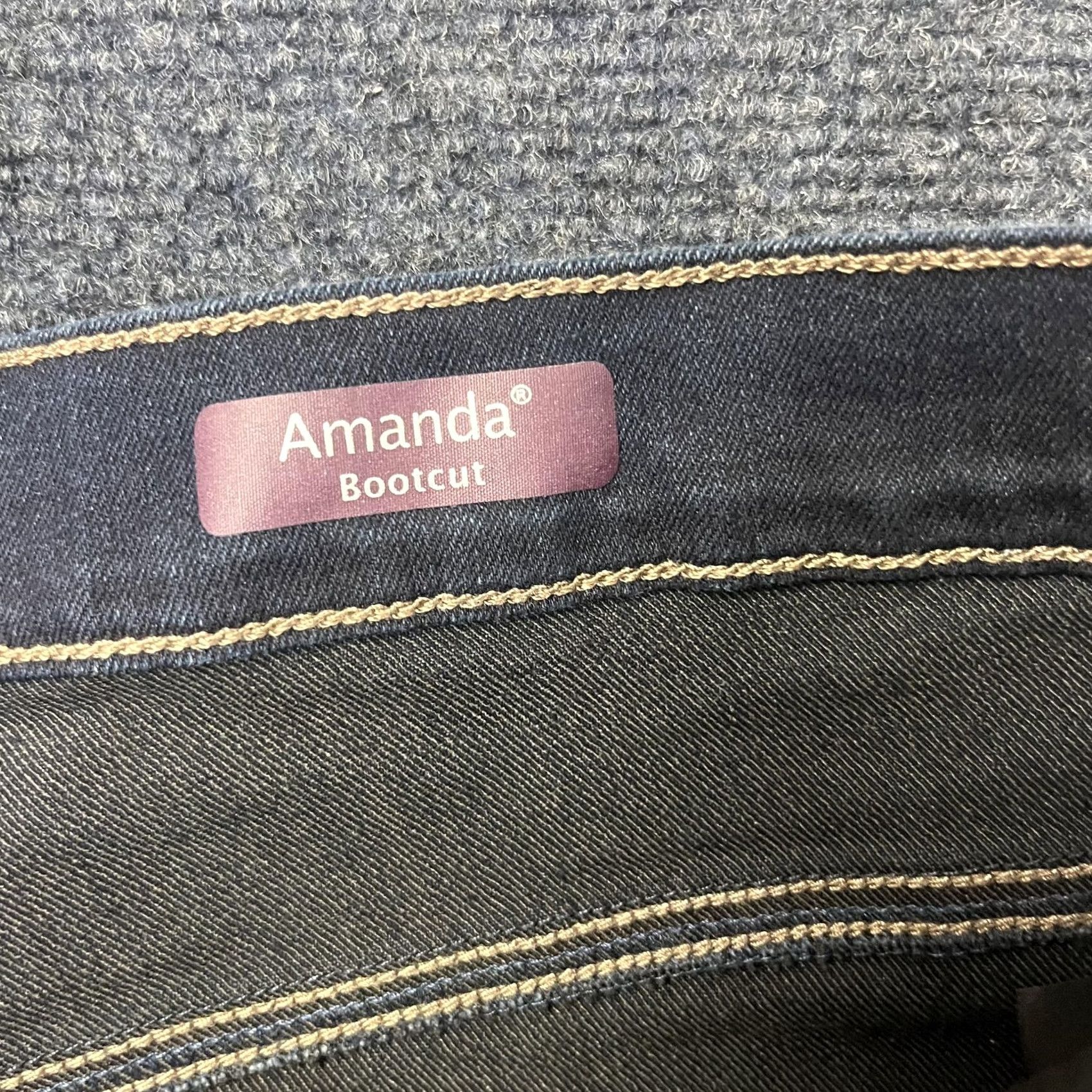 Gloria Vanderbilt Gloria Vanderbilt Amanda Jeans Womens 18 Dark Bootcut Slimming Stretch Denim Jeans Size 40" / US 18 - 6 Thumbnail