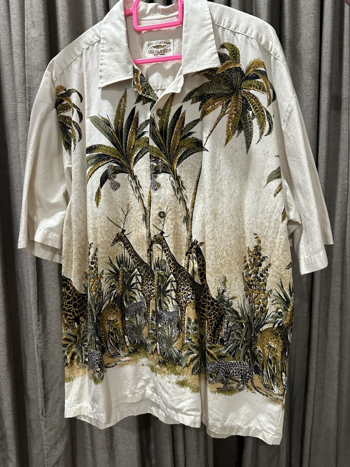 Japanese Brand Vintage 90s Safari Printed Shirt Size US L / EU 52-54 / 3 - 1 Thumbnail