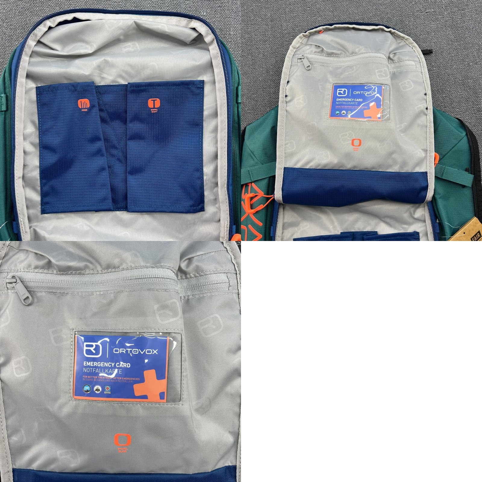 ORTOVOX Ortovox Avabag Litric Freeride 28 Zip On Attachment Avalanche Pack Ski Snowboard Backpack Unisex Adults Medium Blue Water Resistant Zip-Around Size ONE SIZE - 8 Thumbnail