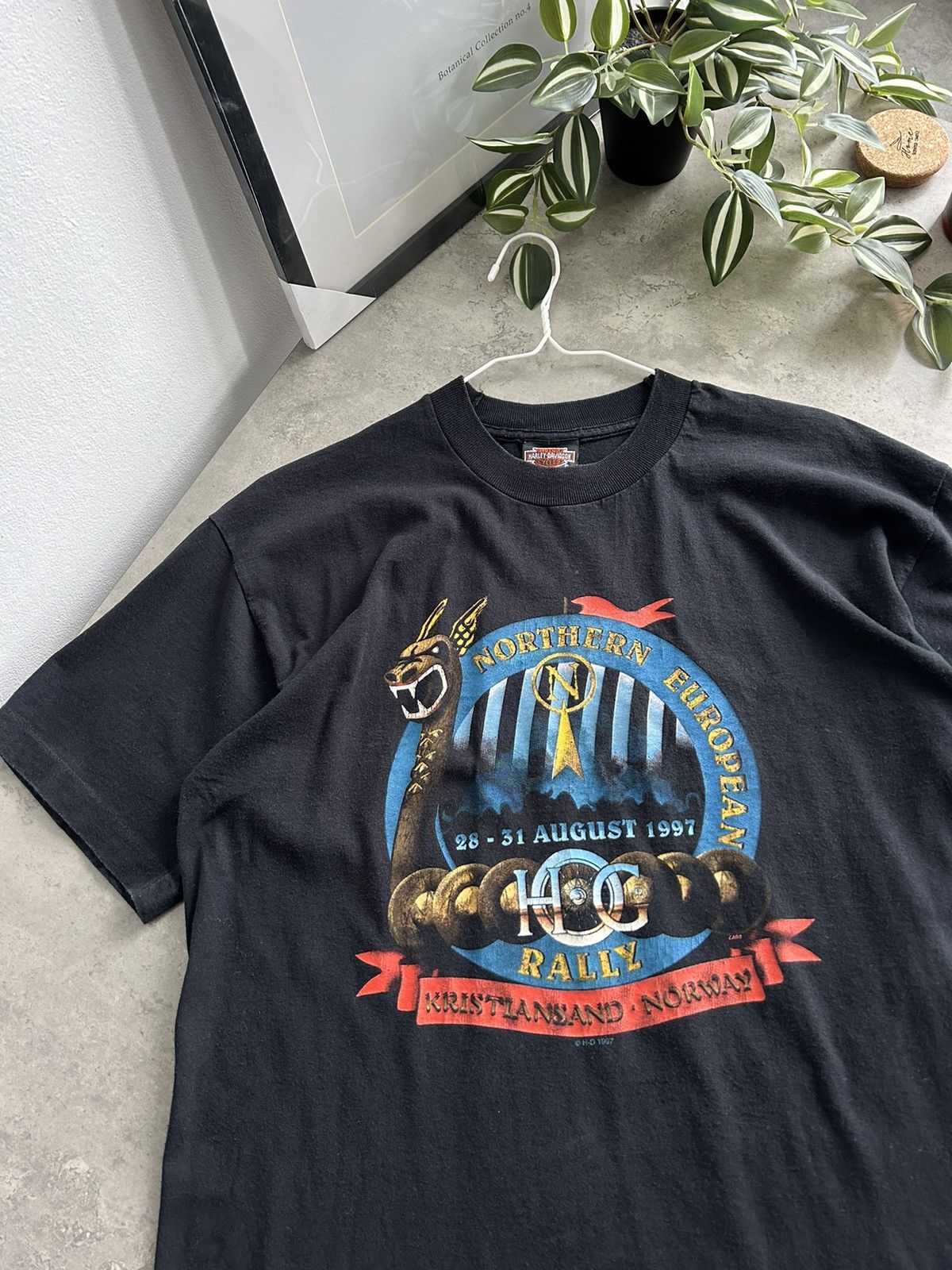 Harley Davidson × Vintage Vintage 1997 HARLEY DAVIDSON Northern European Rally t-shirt Size US M / EU 48-50 / 2 - 2 Thumbnail