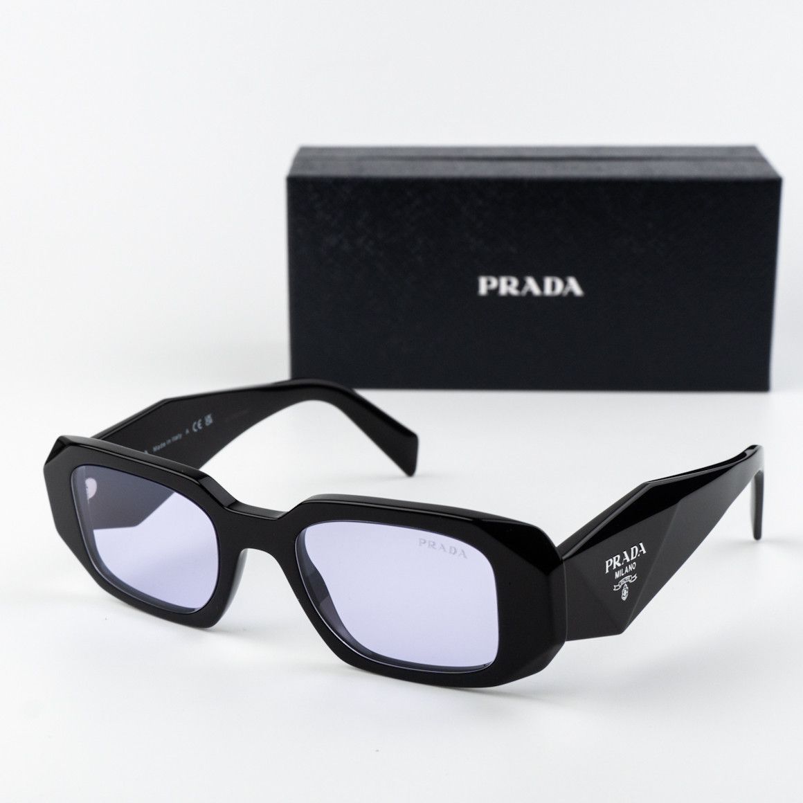 Prada NEW Prada PR17WS 16K40J Rectangle Unisex Sunglasses Size ONE SIZE - 1 Thumbnail