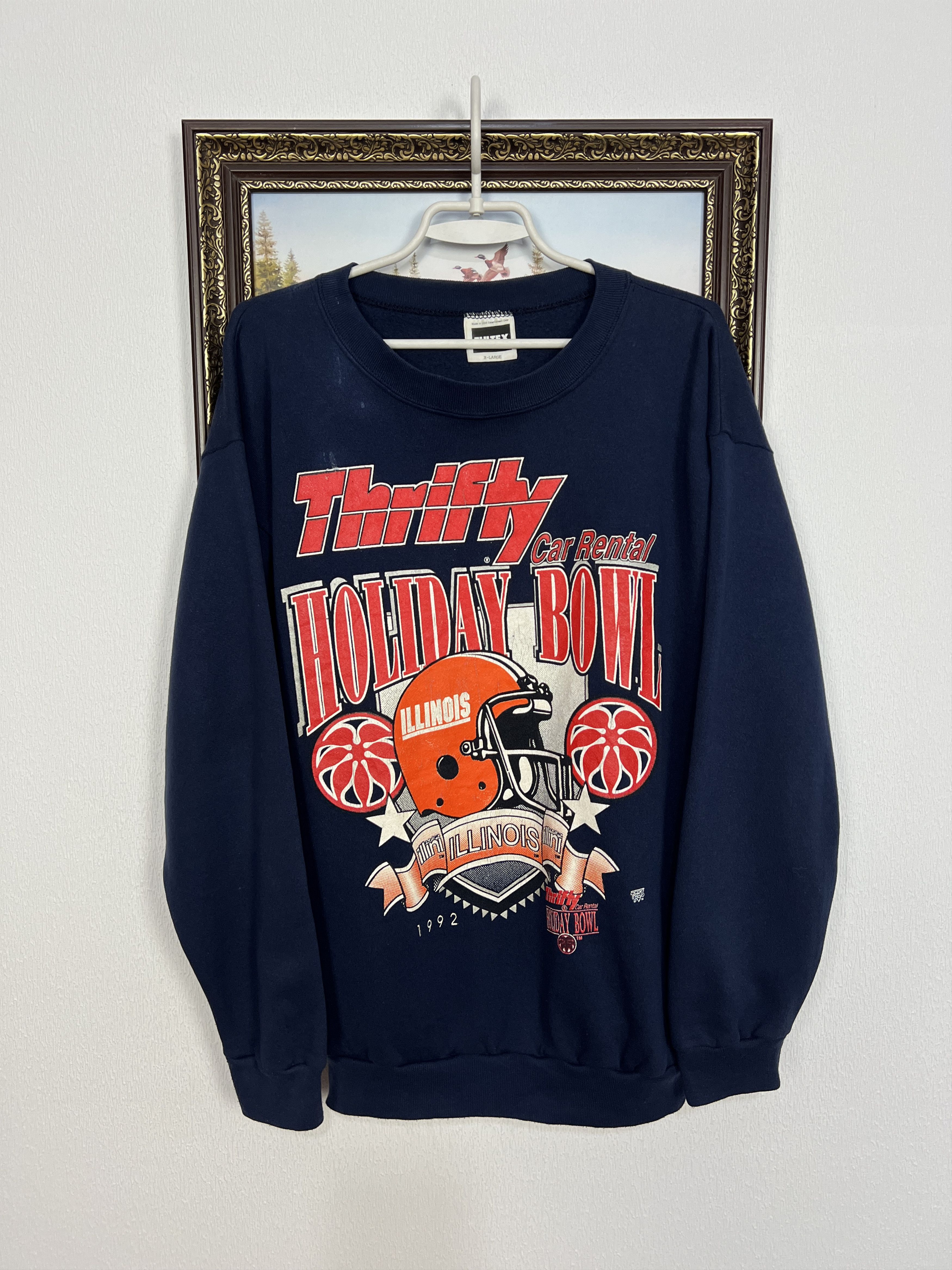 Vintage Illinois Fighting Illini Holiday Bowl Sweatshirt Crewneck Size US XL / EU 56 / 4 - 1 Thumbnail