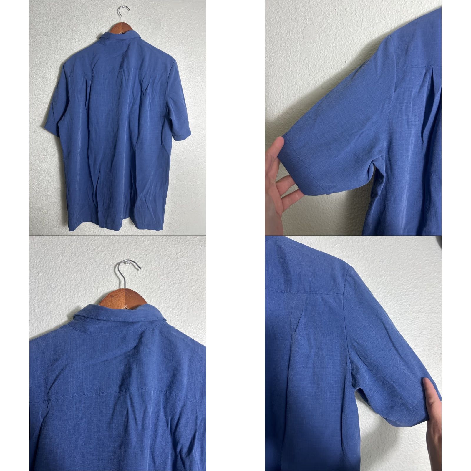 Vintage 511 Tactical Mens M Short Sleeve Button-Up Shirt Blue Modal Snap Button Shirt Size US M / EU 48-50 / 2 - 9 Thumbnail