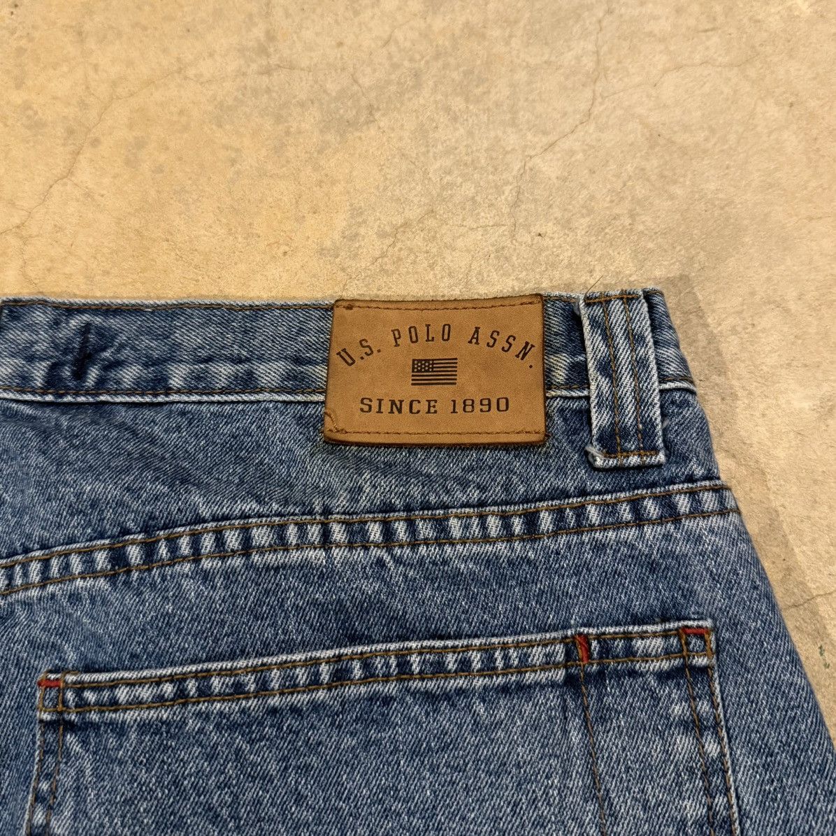 U.S. Polo Assn. Vintage 2000s US Polo Assn Baggy Carpenter Jorts Y2K Skater Size US 40 / EU 56 - 4 Thumbnail