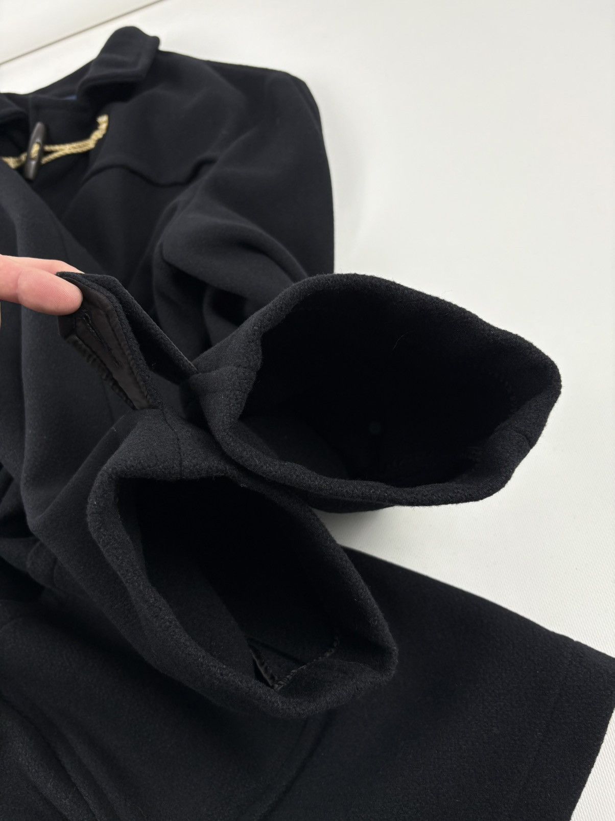 Polo Ralph Lauren DEADSTOCK 90’s POLO RL Admiral Wool Black Duffle Toggle Pea Coat Jacket Trench XL Size US XL / EU 56 / 4 - 23 Thumbnail