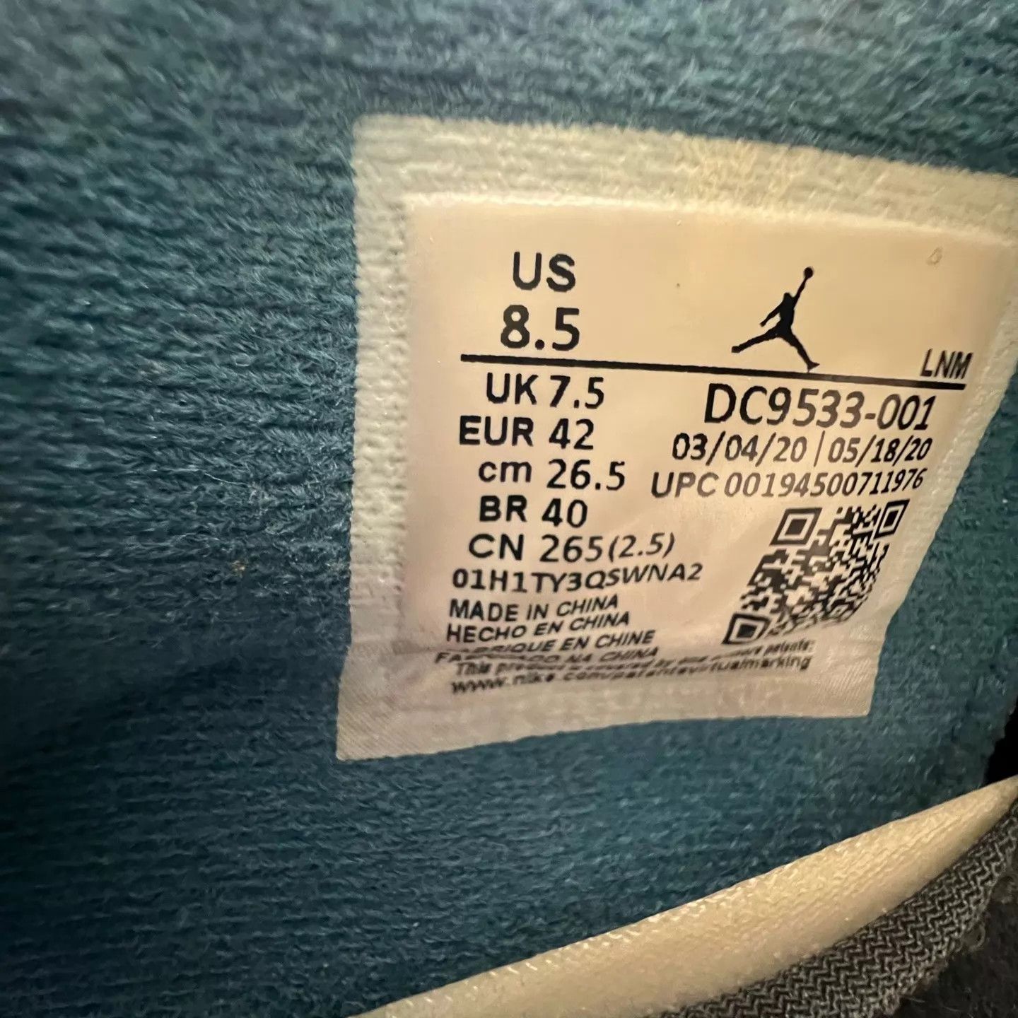 Nike Air Jordan 4 Union Black Blue 42 Size US 9 / EU 42 - 8 Thumbnail