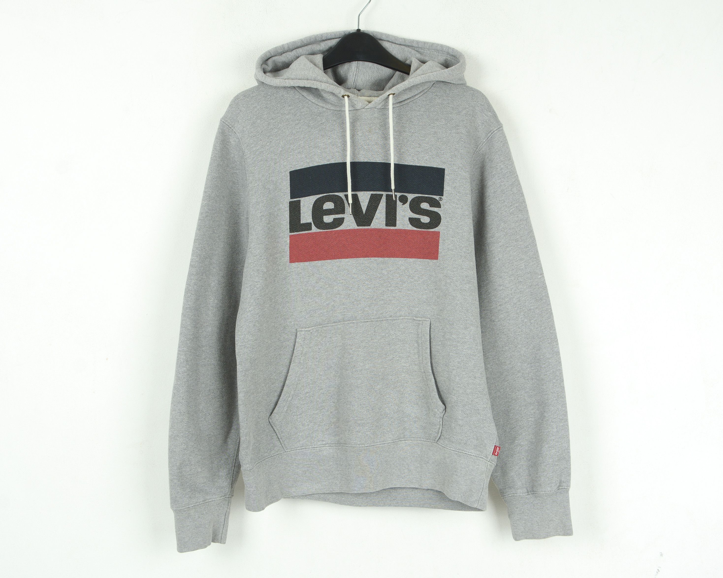 Levi's Hoodie Sweatshirt Jumper S Pullover Sweater Hooded Grey Size US S / EU 44-46 / 1 - 1 Thumbnail