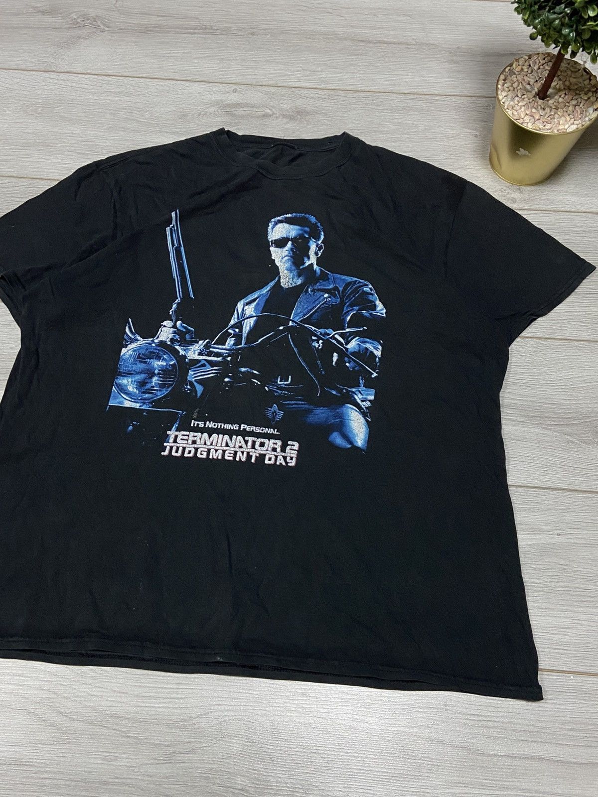 Vintage Vintage Terminator 2 T-shirt Judgment day Schwarzenegger Size US XL / EU 56 / 4 - 2 Thumbnail