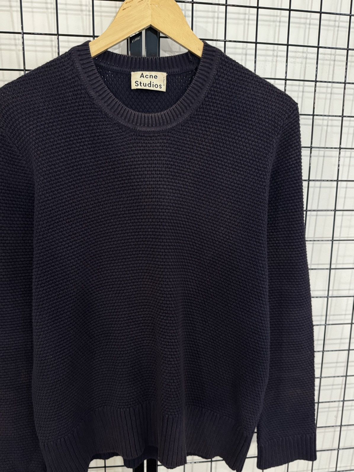 Acne Studios Acne Studios Cusco Bubble sweatshirt in navy blue Size US XXS / EU 40 - 1 Thumbnail