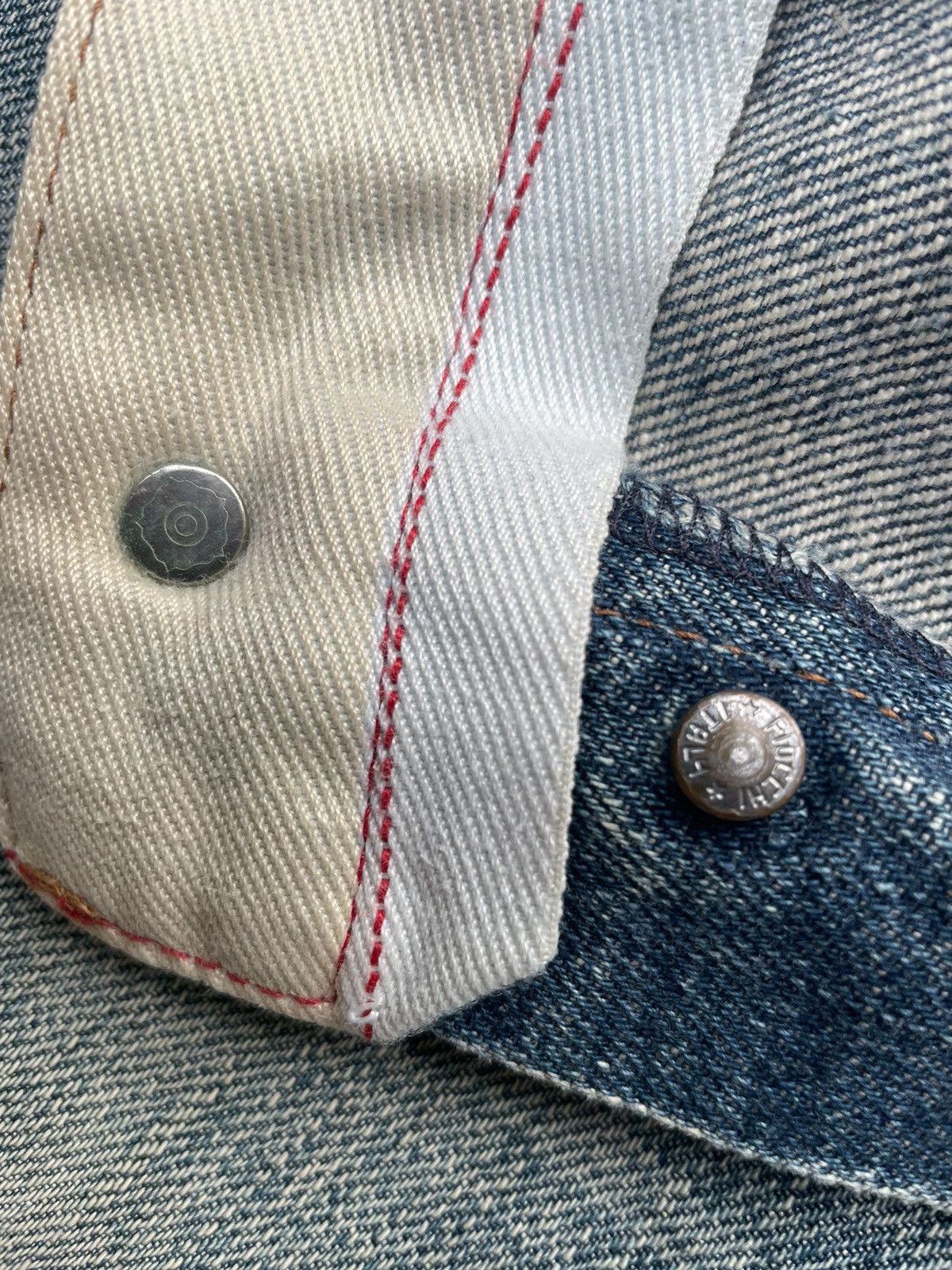 Fake London Genius Fake London Genuis Distresed Denim Size US 33 - 15 Thumbnail