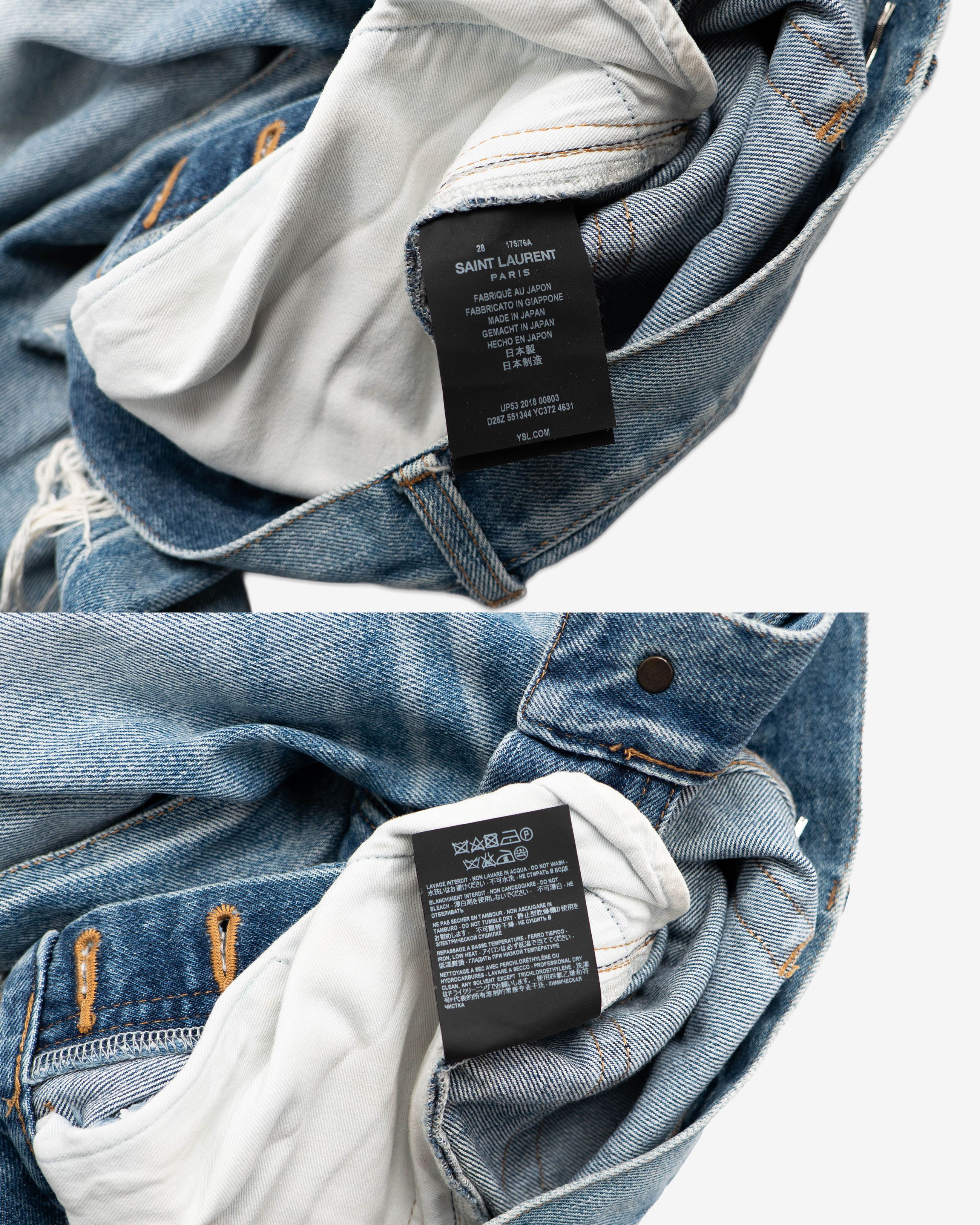 Saint Laurent Paris D18 Ripped Jeans Size US 28 / EU 44 - 4 Thumbnail
