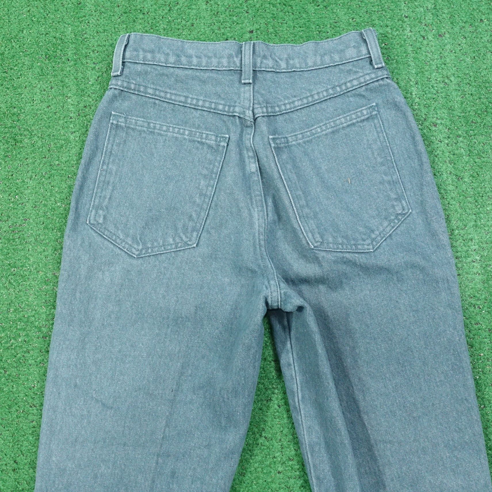 Lands' End VINTAGE LANDS' END GREEN TAPERED JEANS PETITE 6P (26X28) WOMENS USA MADE Size 28" / US 6 / IT 42 - 5 Thumbnail