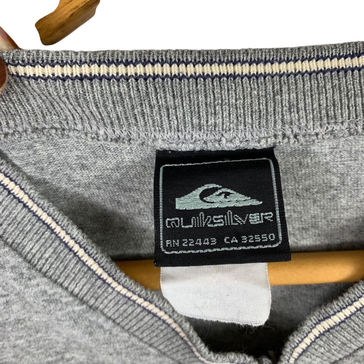 Quiksilver × Vintage Vintage QUIKSILVER Surfboard Surfing Small Logo T-Shirt Size US L / EU 52-54 / 3 - 5 Thumbnail