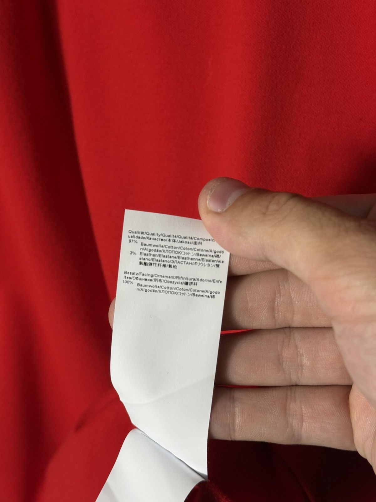 Hugo Boss Hugo Boss Slim Fit Long Sleeve Polo Red Cotton Men’s Size L Size US L / EU 52-54 / 3 - 7 Thumbnail