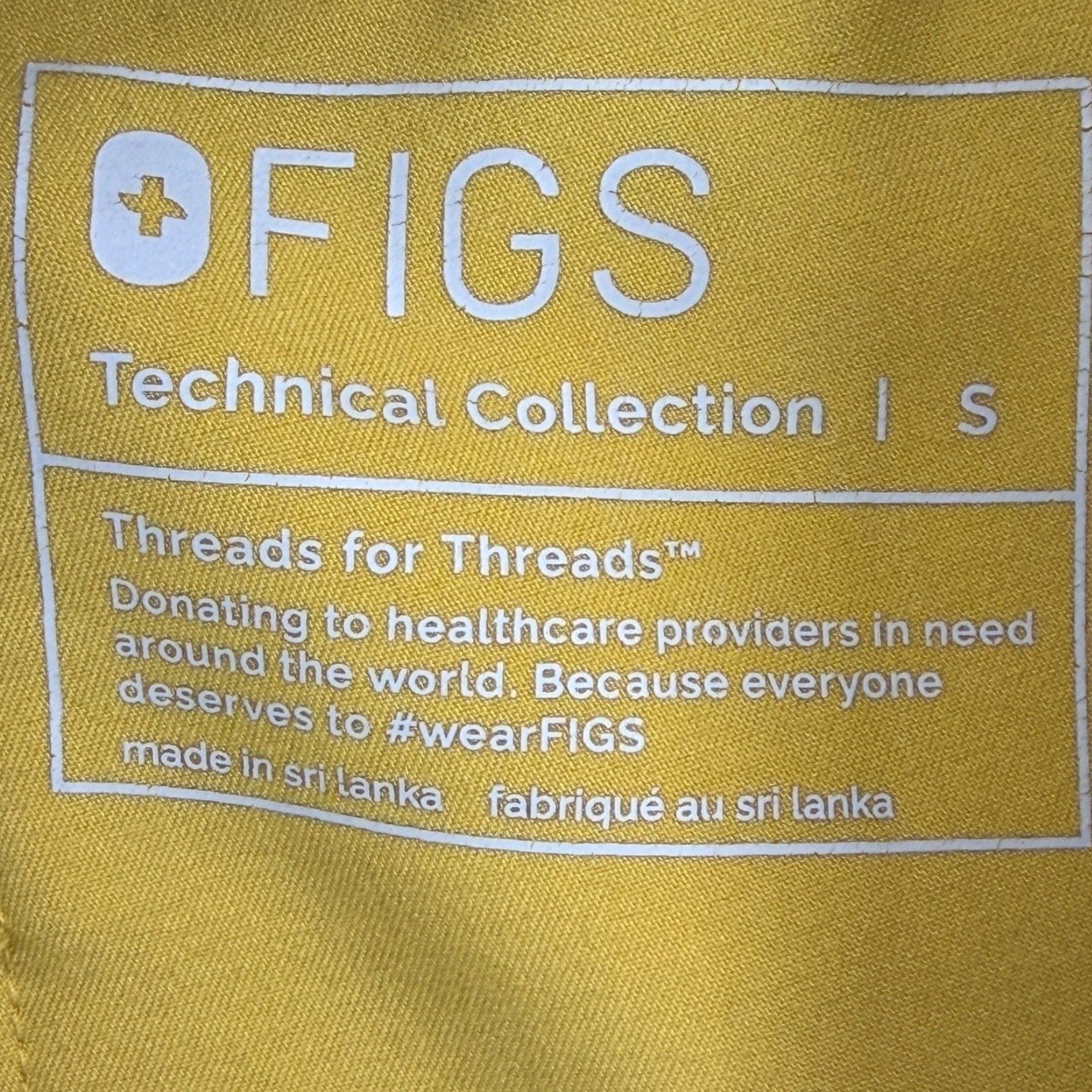 Vintage FIGS Zamor Jogger Scrub Pants Womens Small Yellow Technical Collection W18SW2005 Size 28" / US 6 / IT 42 - 4 Thumbnail