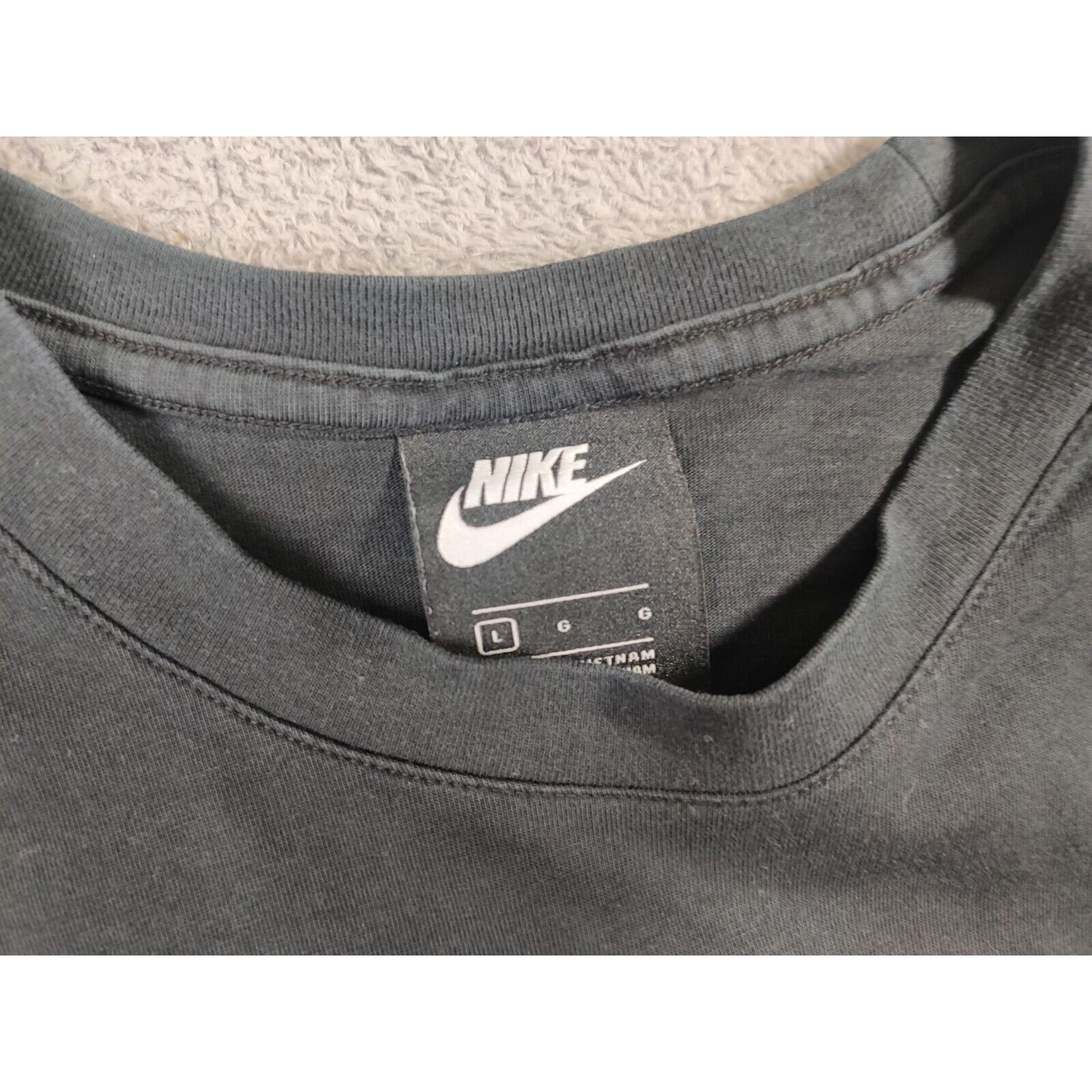 Nike Nike Shirt Adult Mens Large Black Blue Swoosh Logo Long Slee Size US L / EU 52-54 / 3 - 5 Thumbnail