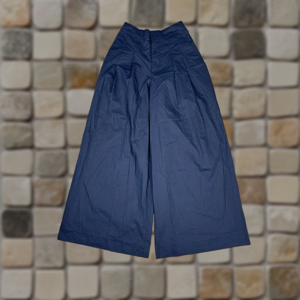 Vintage VINTAGE Gilner Farrar Lizzy Dress Pants Womens XS Blue Cotton Wide Leg High Rise New Size 26" / US 2 / IT 38 - 1 Thumbnail