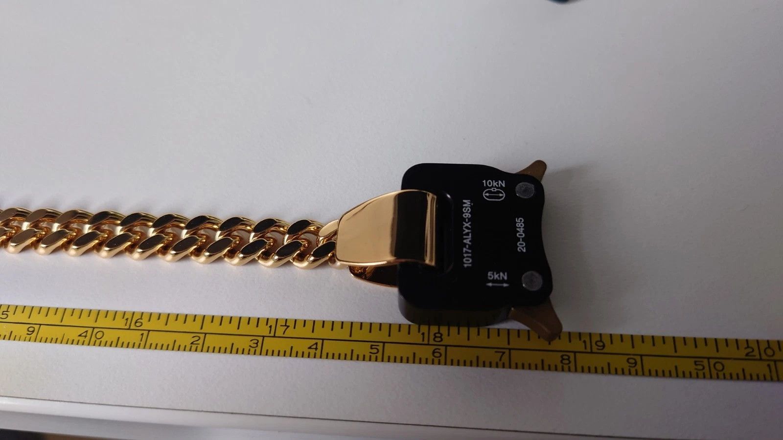 1017 ALYX 9SM 1017 Alyx 9SM Buckle Necklace - S22 - GLD00 Gold Shiny - NIB Size ONE SIZE - 10 Thumbnail