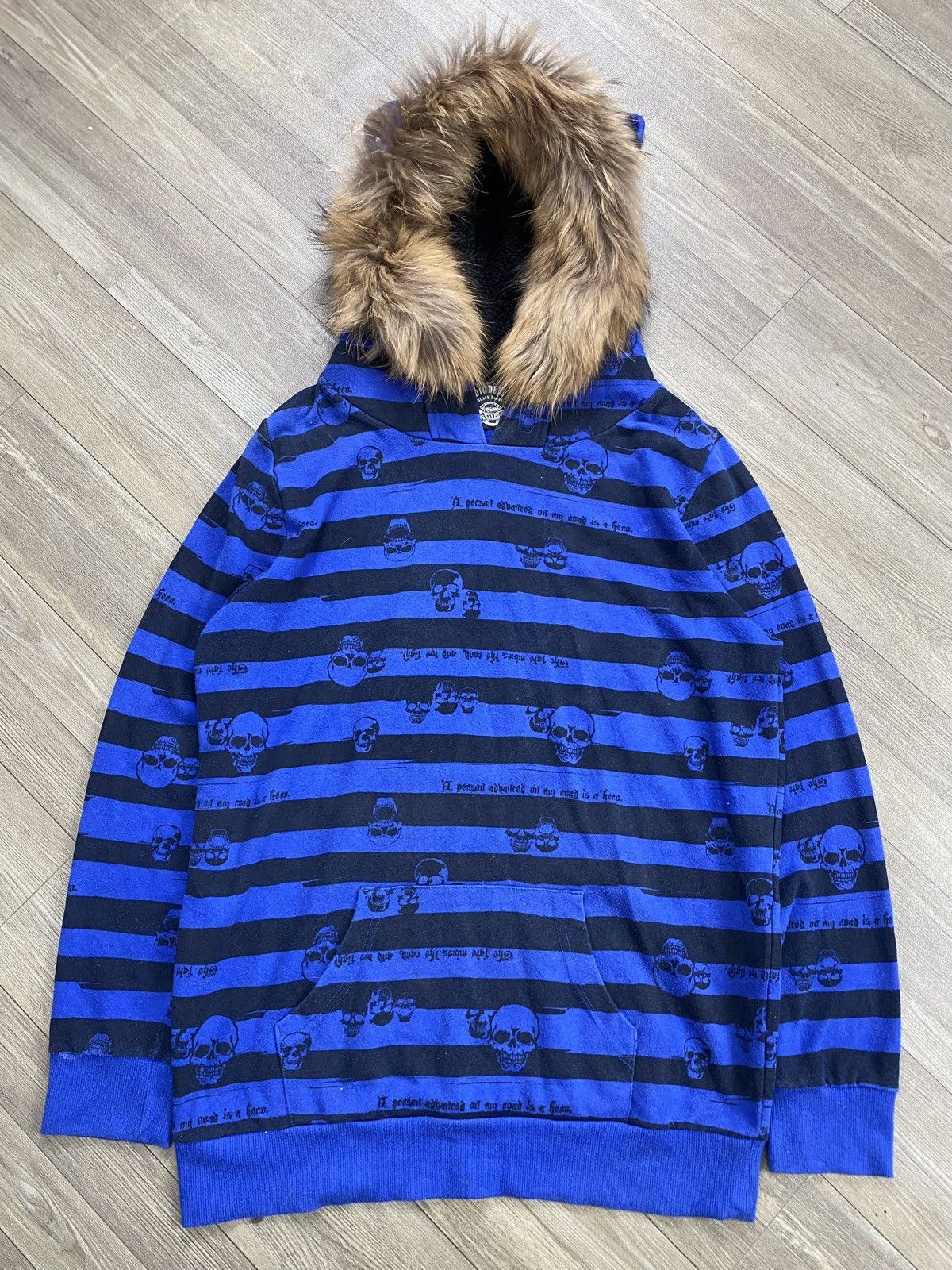 If Six Was Nine 2000s Beauty Beast Dig Deep Grunge Skulls Lgb Fur Ear Hoodie Size US M / EU 48-50 / 2 - 1 Thumbnail
