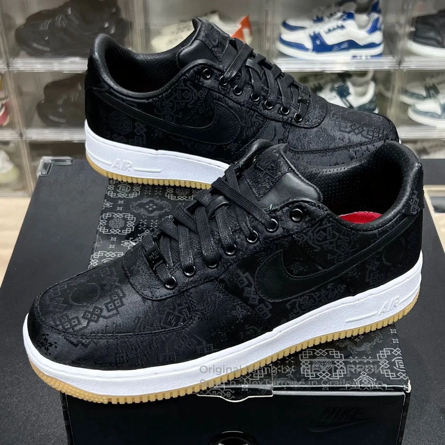 Nike nike clot black silk sneakers size 43. Size US 10 / EU 43 - 1 Thumbnail