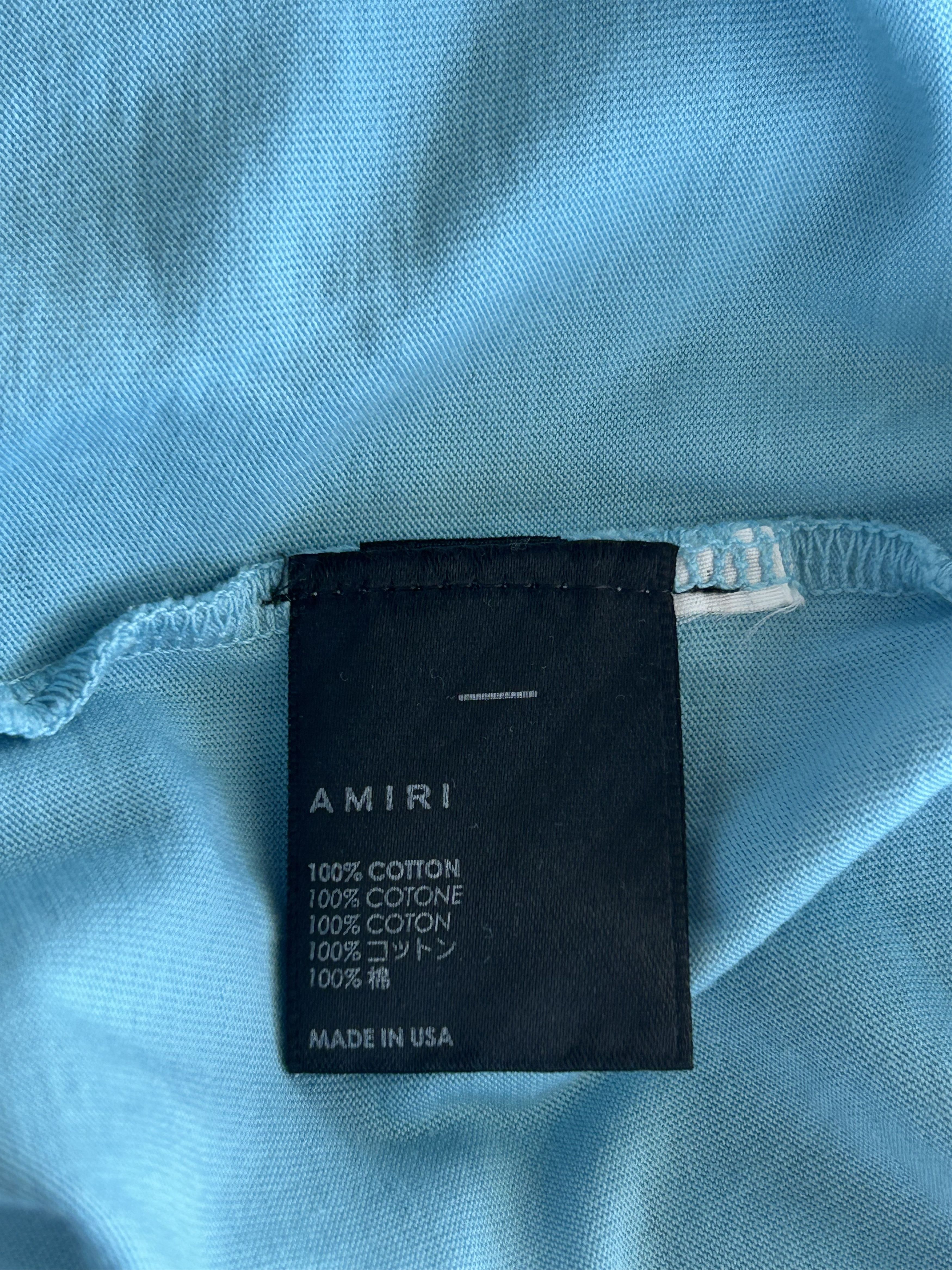 Amiri Amiri Blue & White Dragon Logo T-Shirt Size US S / EU 44-46 / 1 - 4 Thumbnail