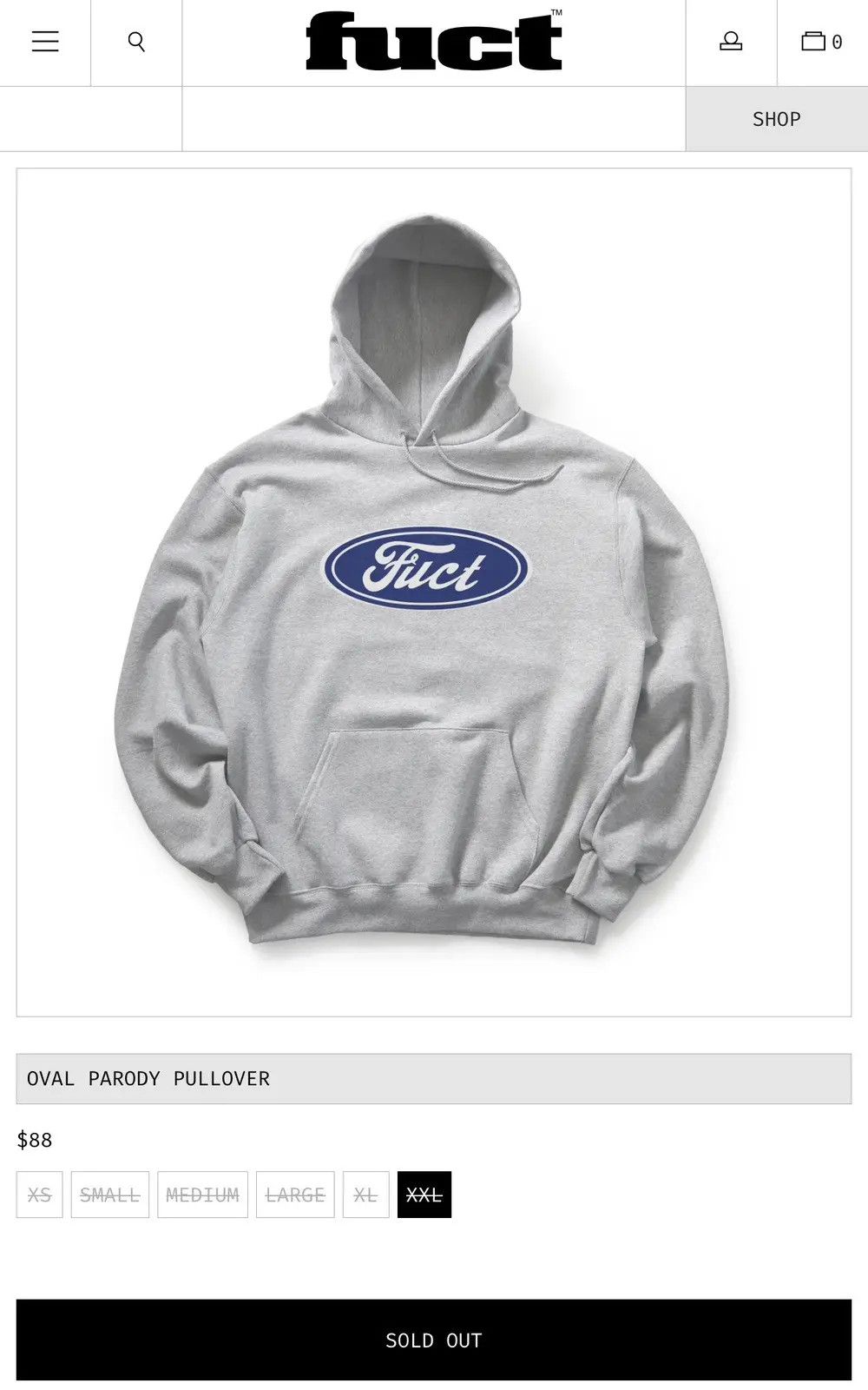 FUCT FUCT Parody Oval Size US L / EU 52-54 / 3 - 4 Thumbnail