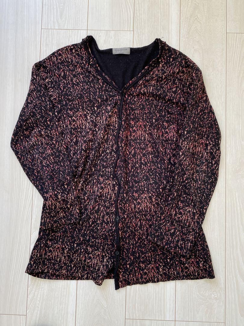 image of Yohji Yamamoto Pour Homme Ss12 Runway Knit Cardigan in Black, Men's (Size Medium)