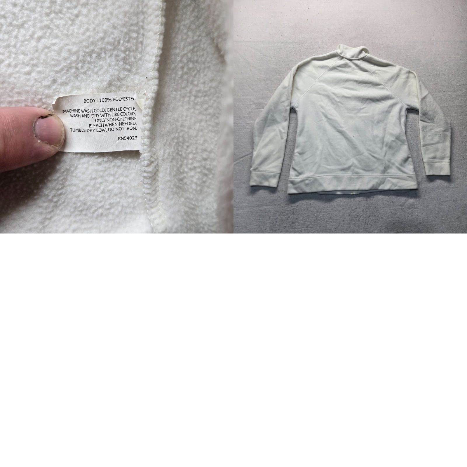 Old Navy Old Navy White Pullover Sweatshirt Adult XL 1/4 Zip Fleece Size XL Women Women’s White 2000s Vintage? Size XL / US 12-14 / IT 48-50 - 8 Thumbnail