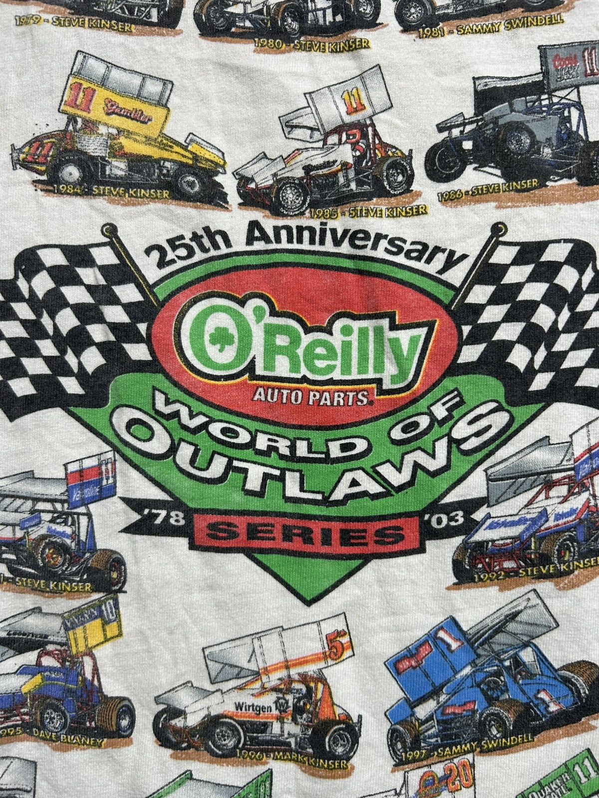 Vintage Vintage Y2K Racing World of Outlaws Tee O’Reilly Hanes Size US L / EU 52-54 / 3 - 7 Thumbnail
