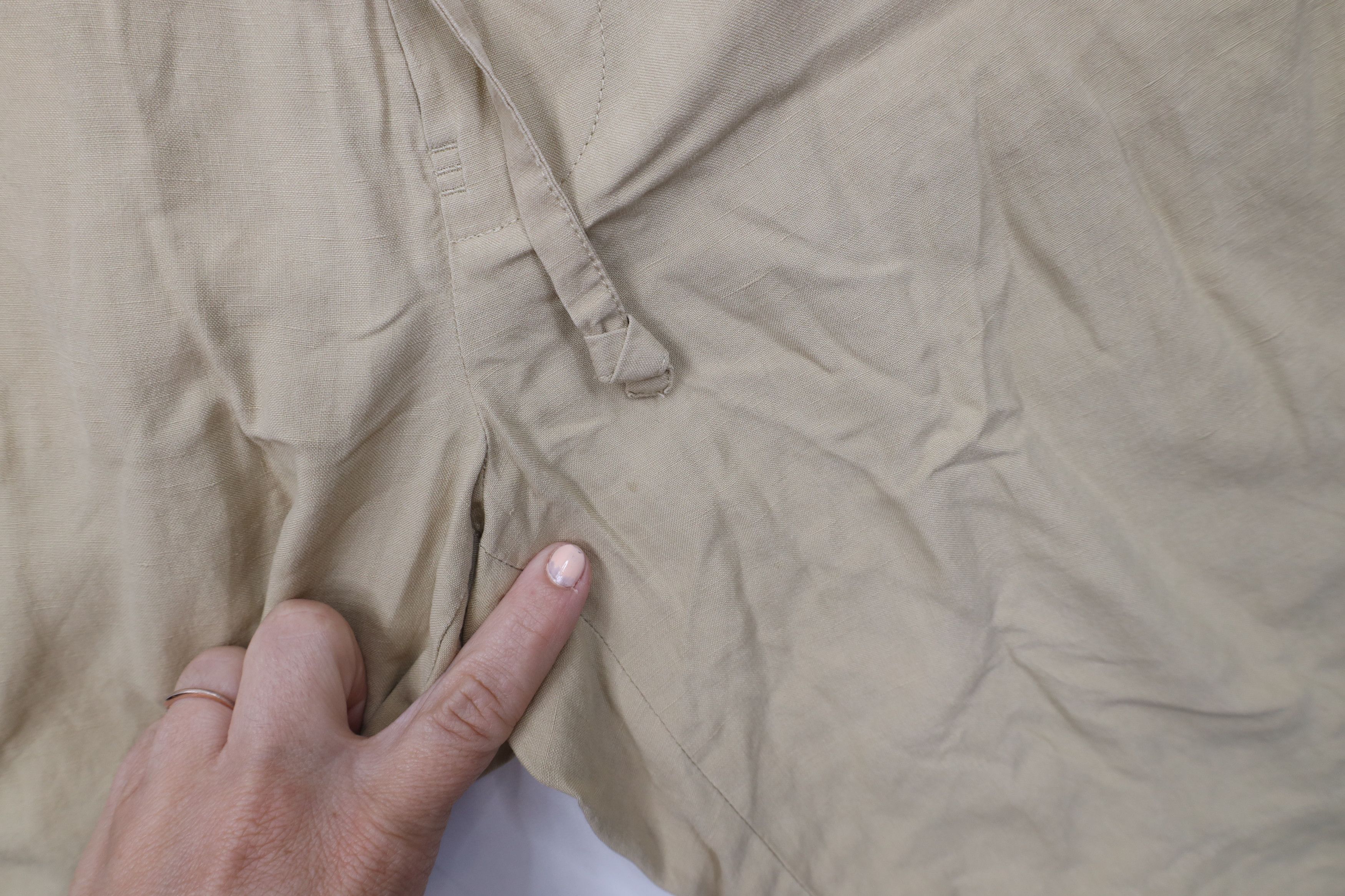 Ralph Lauren Vintage Ralph Lauren Above Knee Linen Chino Shorts Beige Size US 34 / EU 50 - 5 Thumbnail