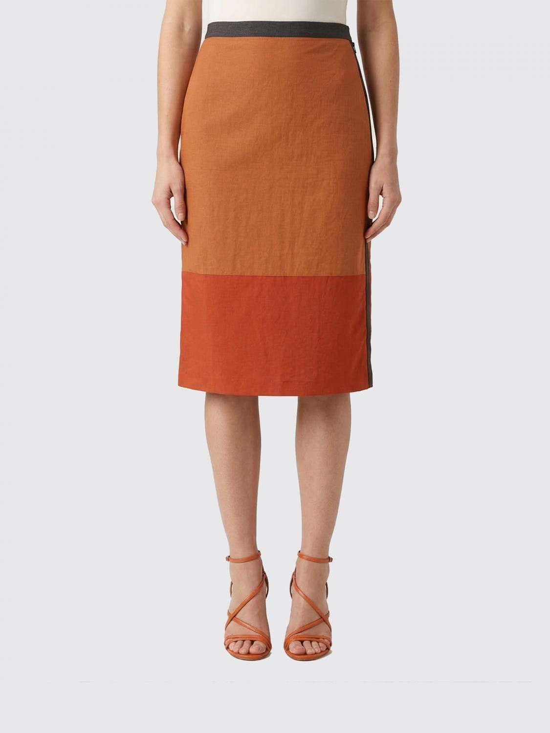 Saint Laurent Paris Saint Laurent Skirt Woman Ocher Size 25" / US 0 / IT 36 - 1 Thumbnail