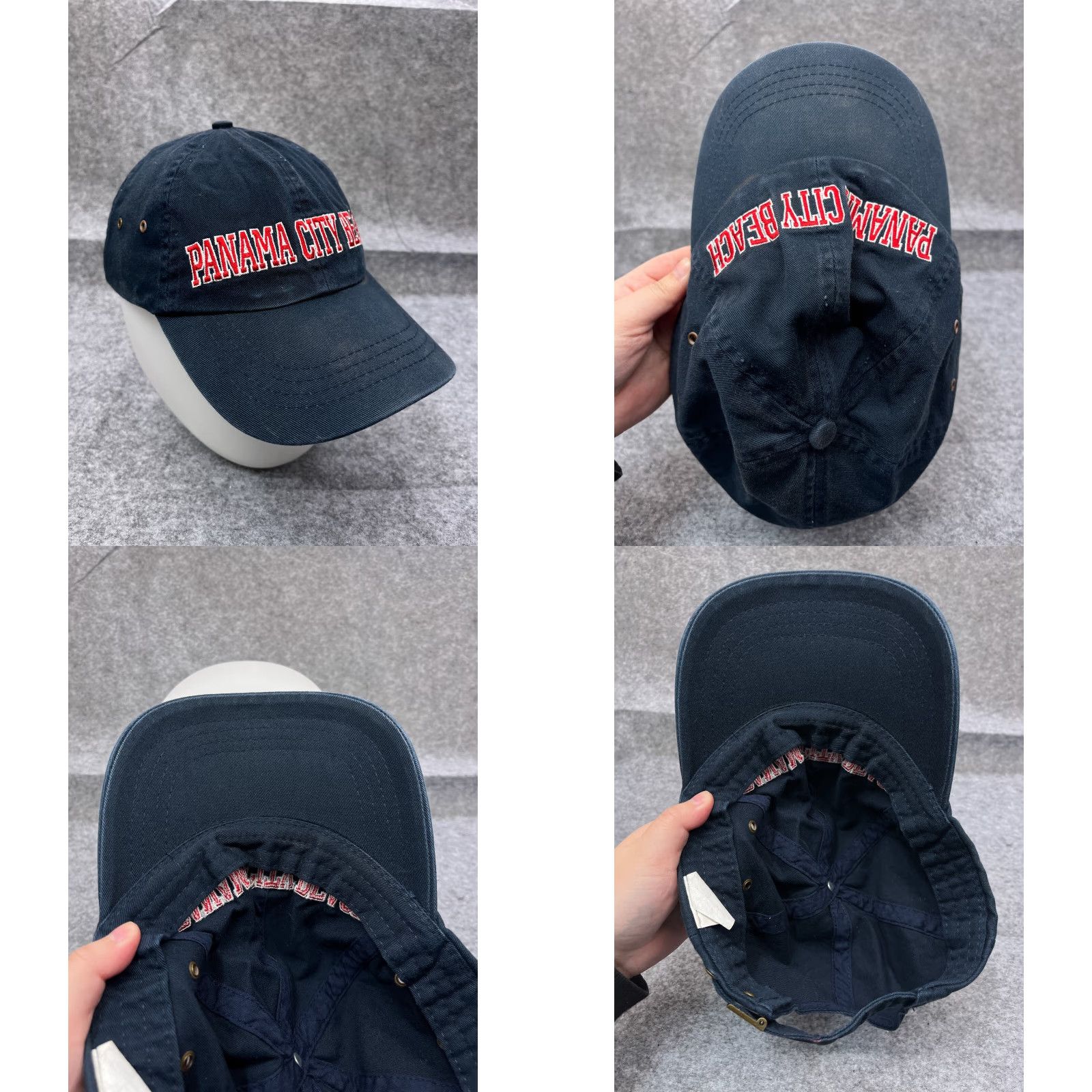 Vintage Marco Destin Hat Strap Back Adult One Size Blue Cotton Beach Size ONE SIZE - 8 Thumbnail