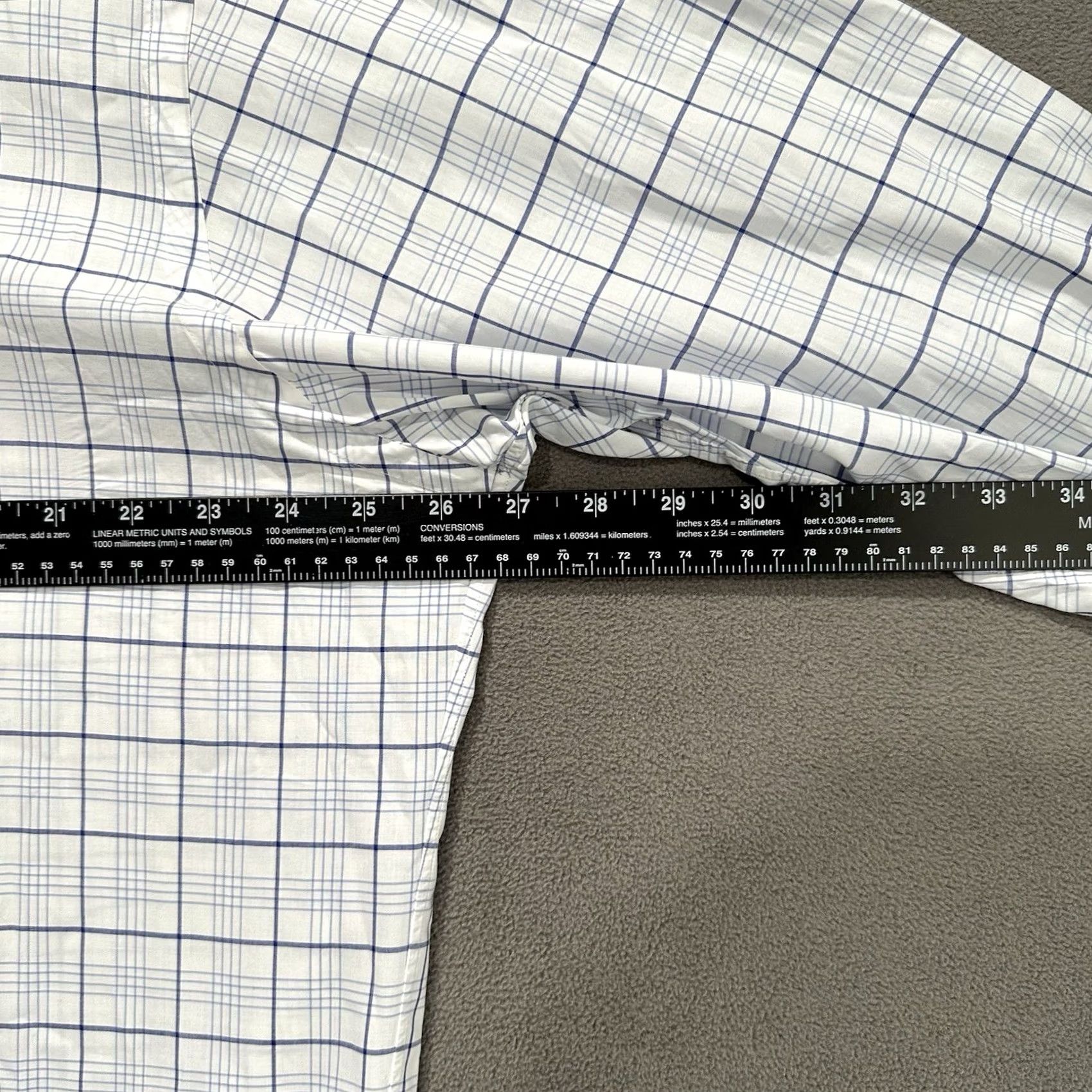 Polo Ralph Lauren VINTAGE Polo Ralph Lauren Shirt Mens L White Plaid Button-Up Size US L / EU 52-54 / 3 - 6 Thumbnail