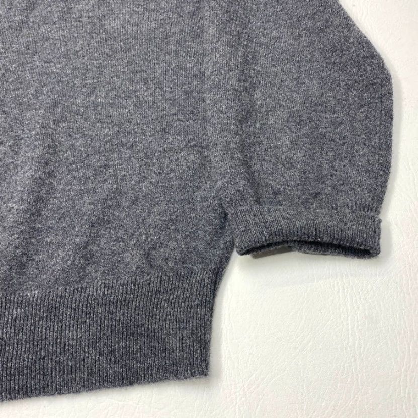 Vintage Grant Thomas 2-Ply Cashmere V-Neck Pullover Sweater Mens XL Gray Classic Preppy Size US XL / EU 56 / 4 - 4 Thumbnail