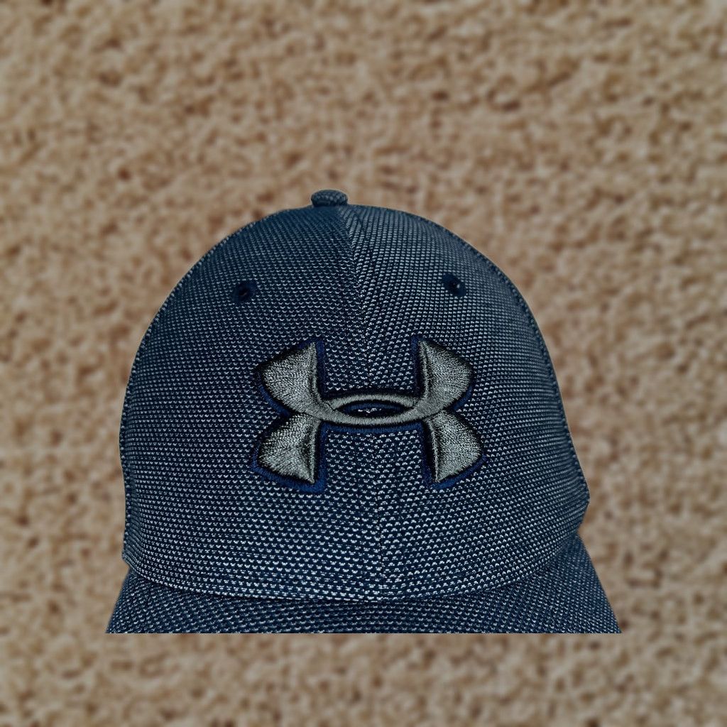 Under Armour Under Armour Blitzing Hat Cap Fitted XL Blue Classic Fit Polyester Canvas Baseball Cap Men Adult Size ONE SIZE - 1 Thumbnail
