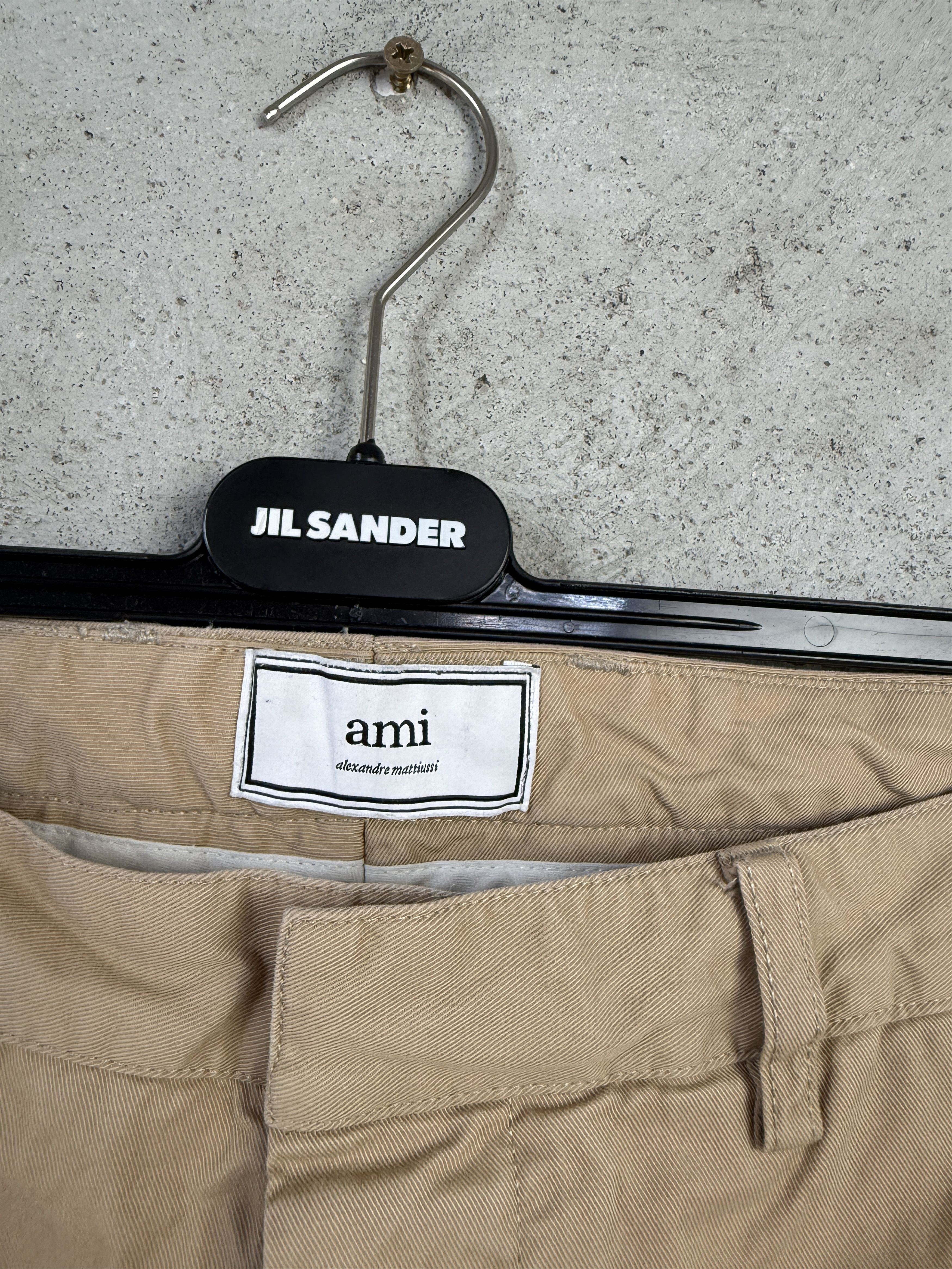 AMI AMI casual beige pants small logo chino Size US 33 - 3 Thumbnail