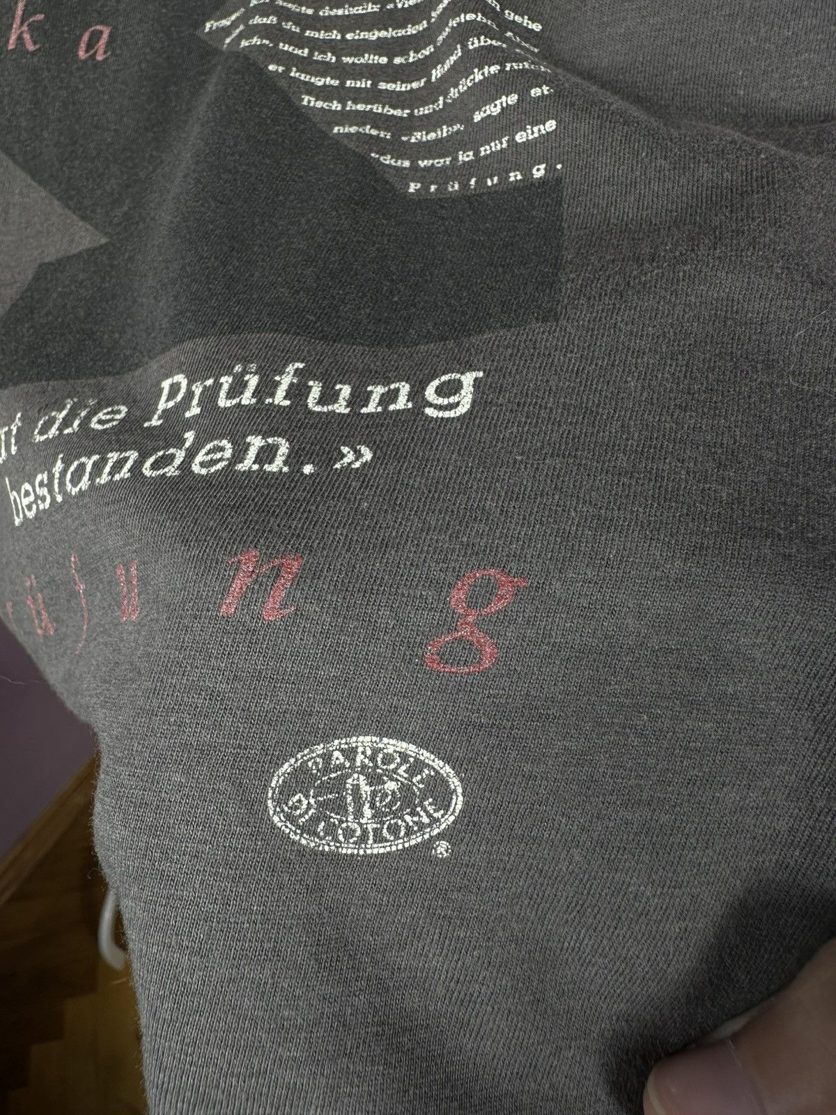 Other Parole Di Cotone Vintage Franz Kafka Die Prufung Art T-Shirt Size US L / EU 52-54 / 3 - 8 Thumbnail