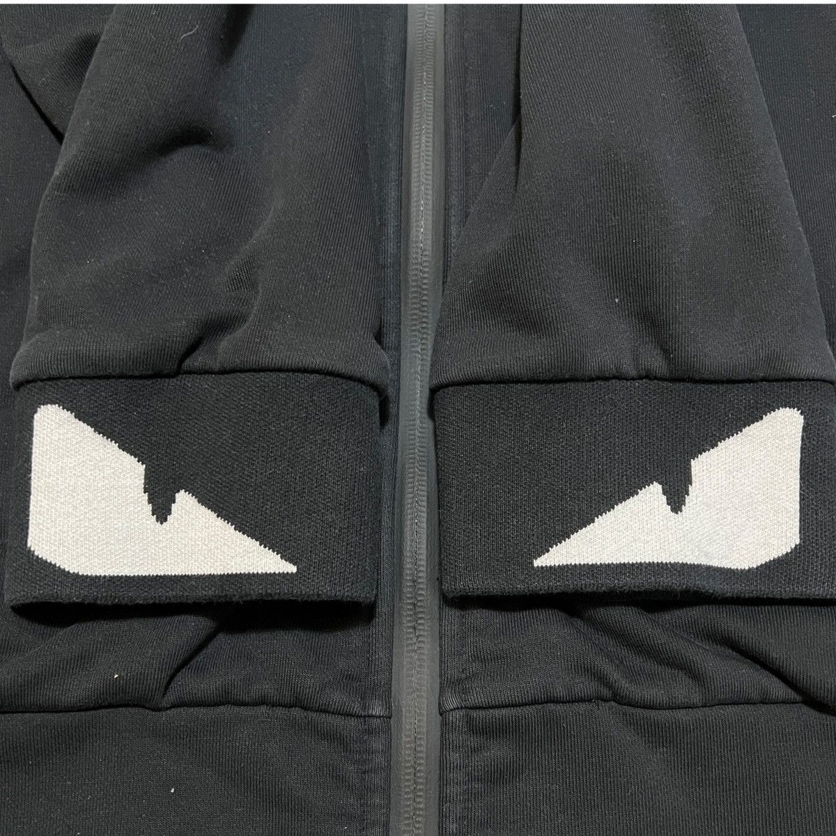 Fendi FENDI Zip-Up Cotton Jersey Collar-Integrated Hoodie Size US XXL / EU 58 / 5 - 4 Thumbnail