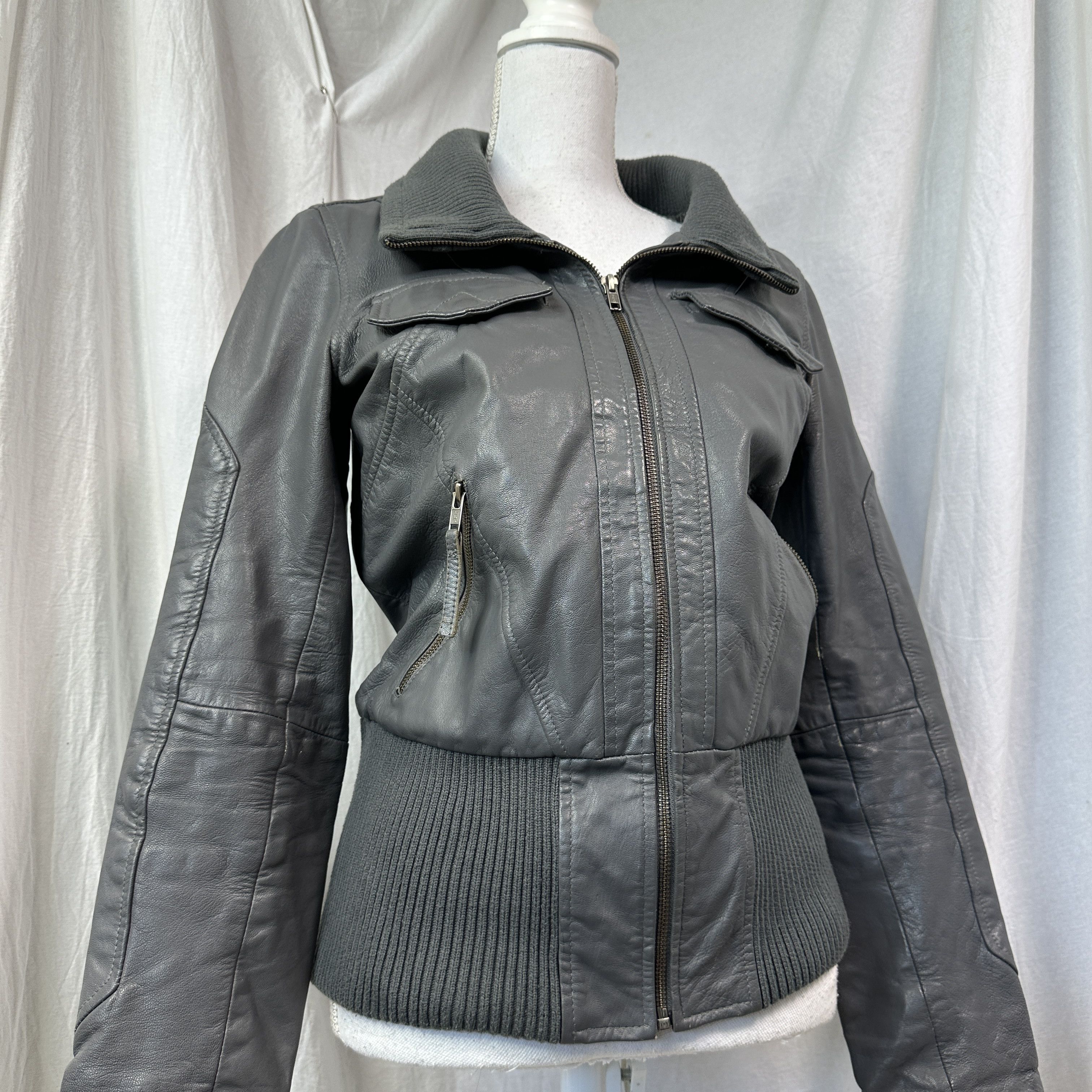 Vintage Vintage Leather Biker Moto Racing Big Collar Jacket 00s Size US M / EU 48-50 / 2 - 3 Thumbnail