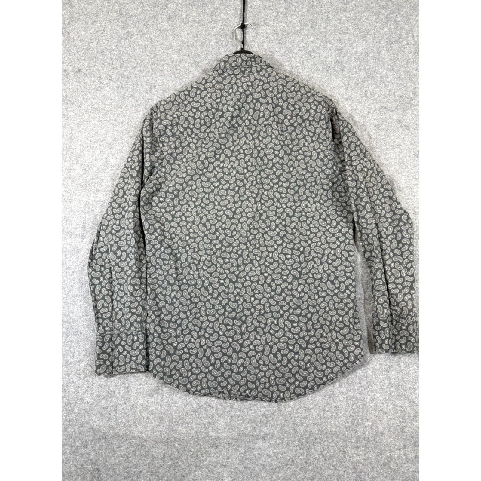 Wrangler VINTAGE Wrangler Wrancher Western Shirt Mens M Gray Paisley Pearl Snap Front Cowboy Pockets Long Sleeve Mens Size US M / EU 48-50 / 2 - 7 Thumbnail